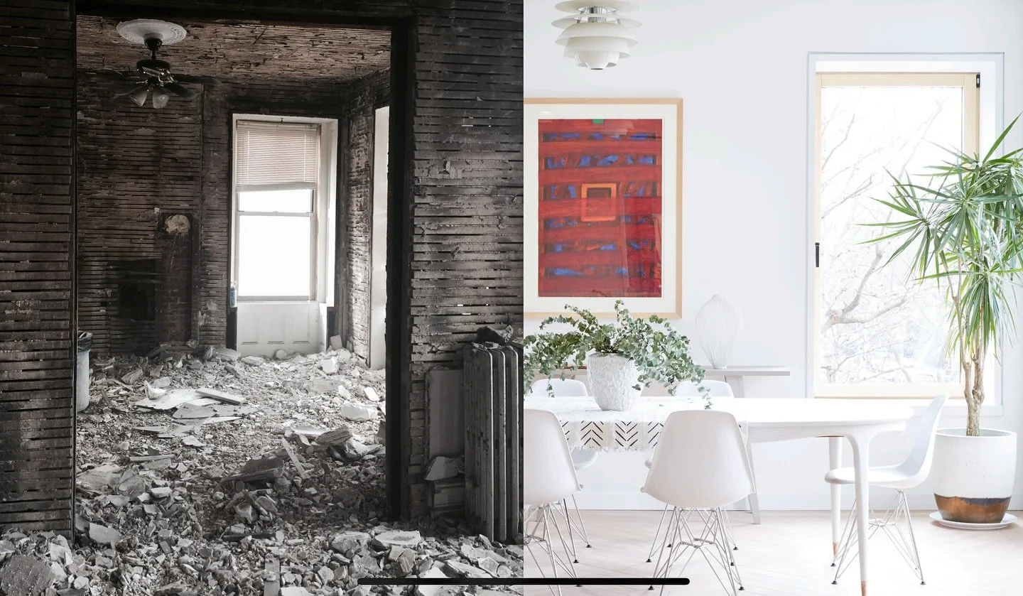 Before/After.
It&rsquo;s a process. Always satisfying!
.
.
.
.
.
.
.
.
#architecture #renoinspo #design #interiors #interiordesign #renovations #arquitetura #arquitectura #beforeandafter #diningroom #vintagemidcentury