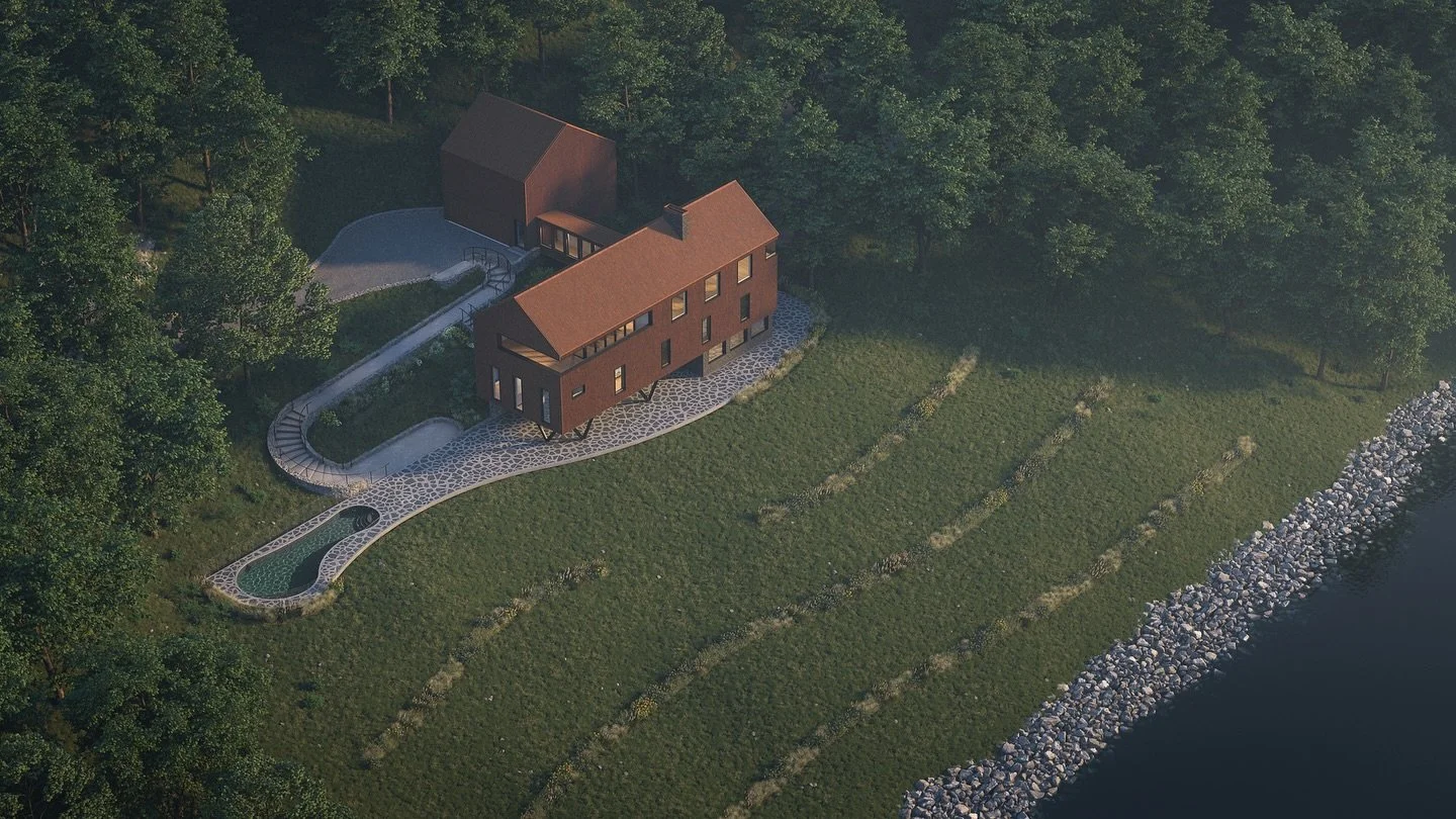 Aerial view of Lakehouse. Still a work in progress&hellip;

#lakehouse #architecture #design #landscapedesign