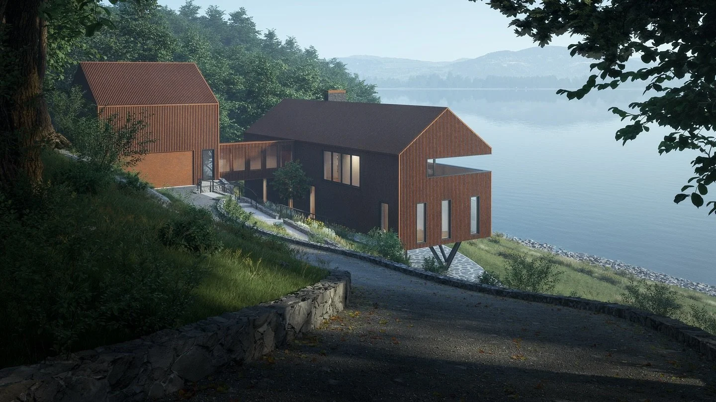 Lakehouse. The site topography sheds over 100&rsquo; in elevation as it nears the waterline. Two structures, one bridge.

More to come!

#architecture #design #lakehouse #corrugatedsiding #coretensteel