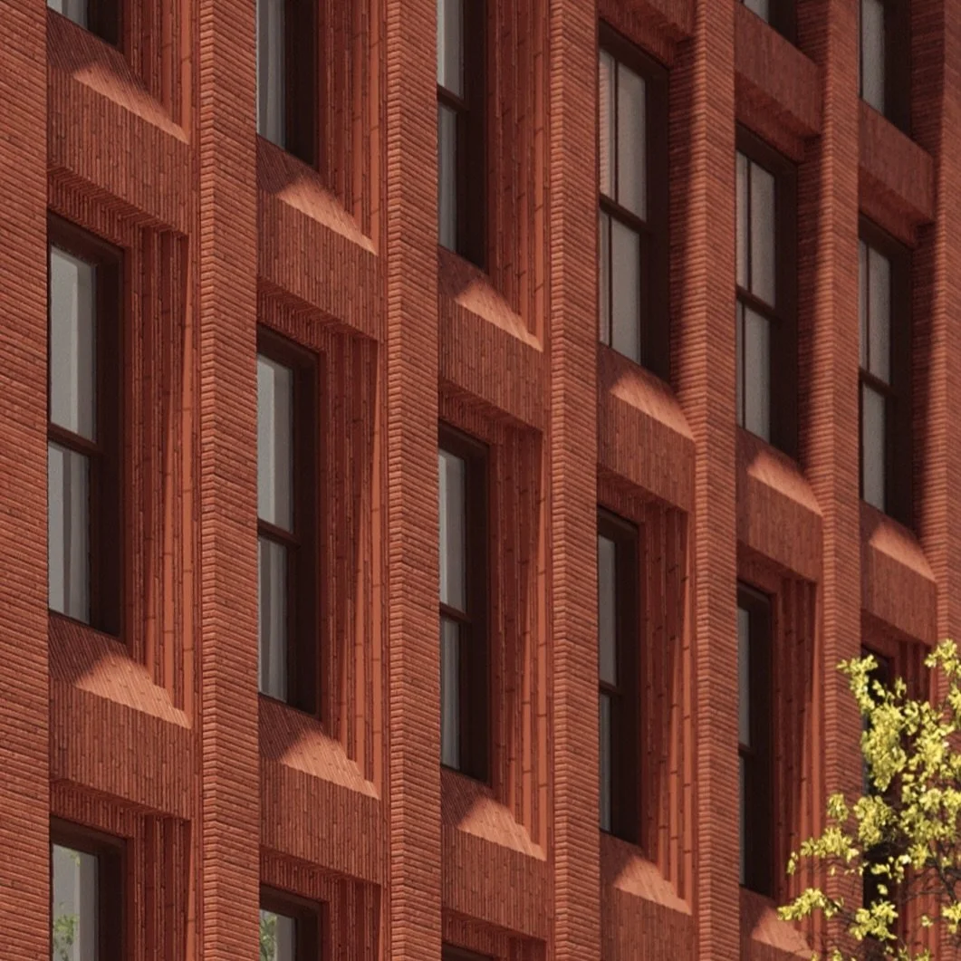 Facade close-up.. Articulated depth. Red Roman Brick. Greenwich Village Historic District. Let&rsquo;s go!

Happy to announce that @inworkshop&rsquo;s new building application was unanimously approved by NYC LPC. Stay tuned for more. #lpcapproved #pe