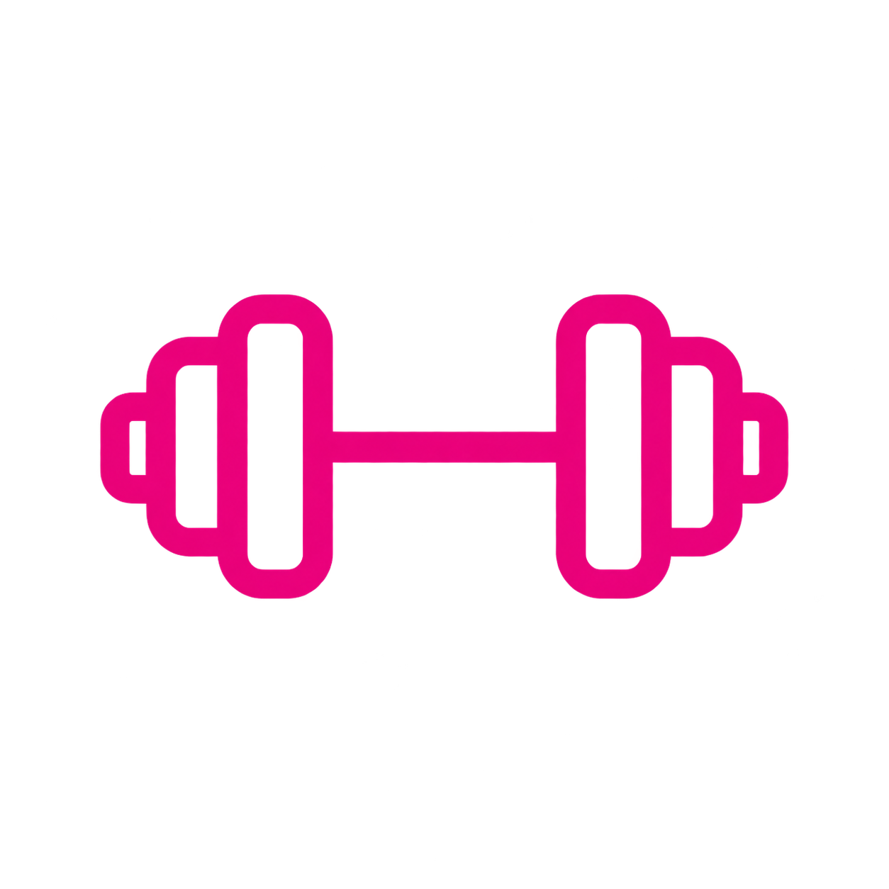 Pink dumbell for weight training