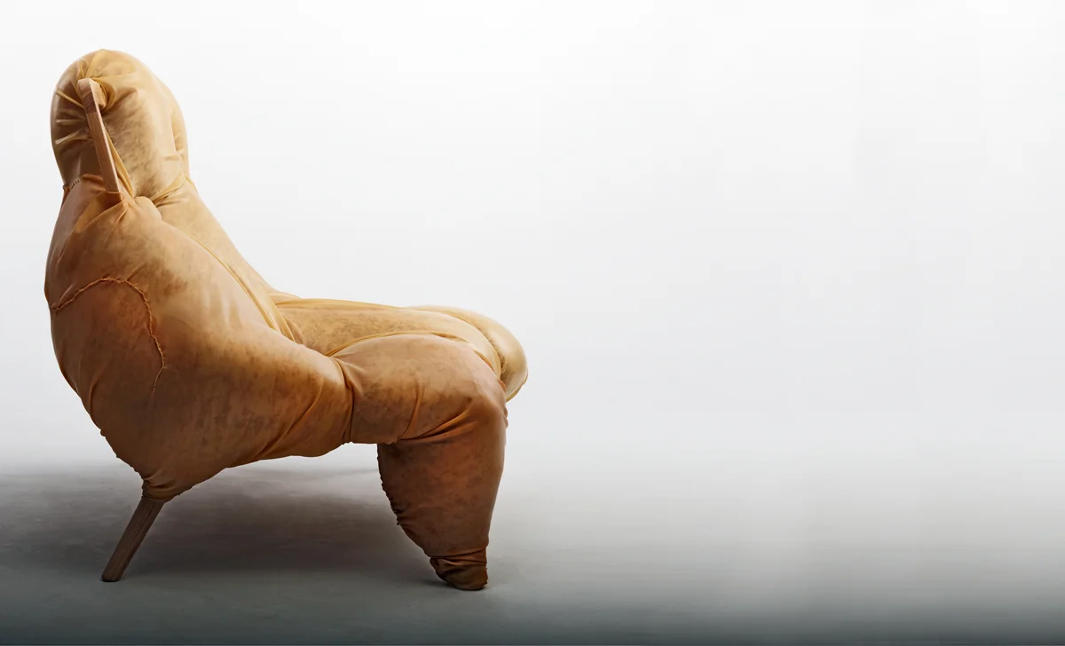 At One, by Charlotte Kingsnorth - a sofa inspired by obesity