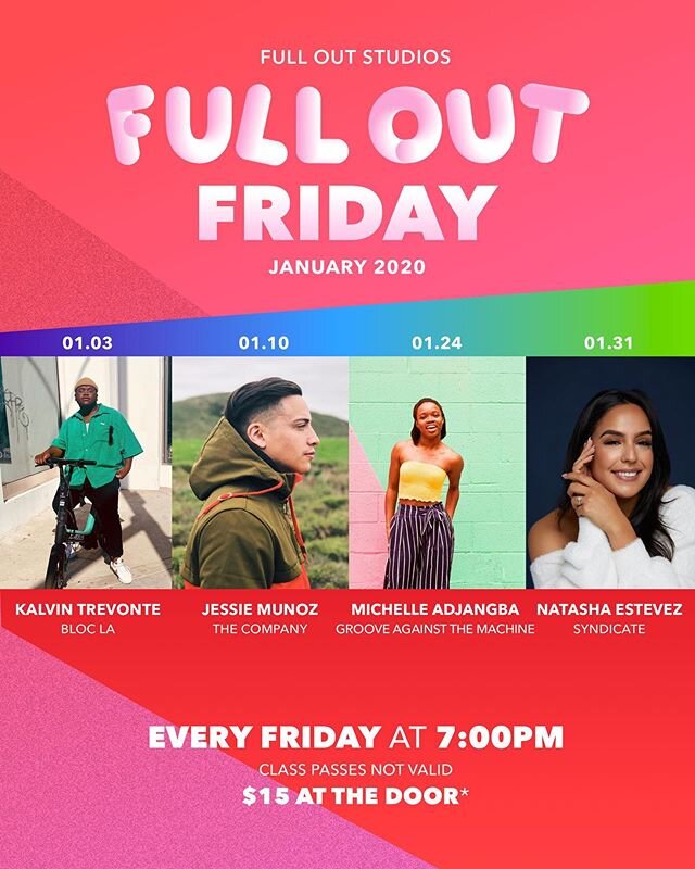 New Year, new Full Out Friday!! What a fire 🔥🔥 lineup for January 2020‼️Kicking us off we have the one and only @kalvintrevonte this friday! Let&rsquo;s get this training in 2020👊