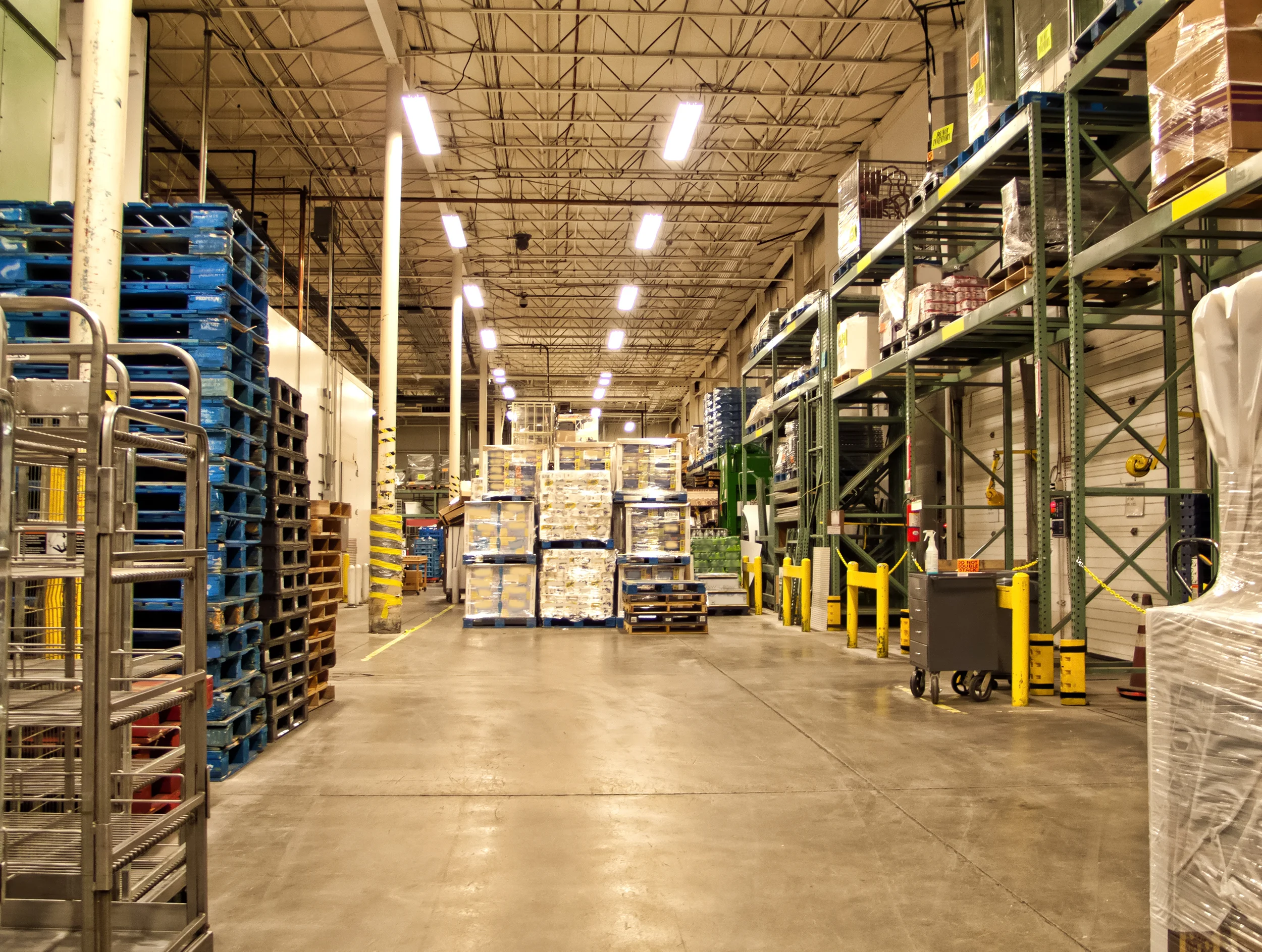 Industrial concrete floor