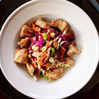 Crunchy Asian Salad with an Easy Sesame Ginger Dressing