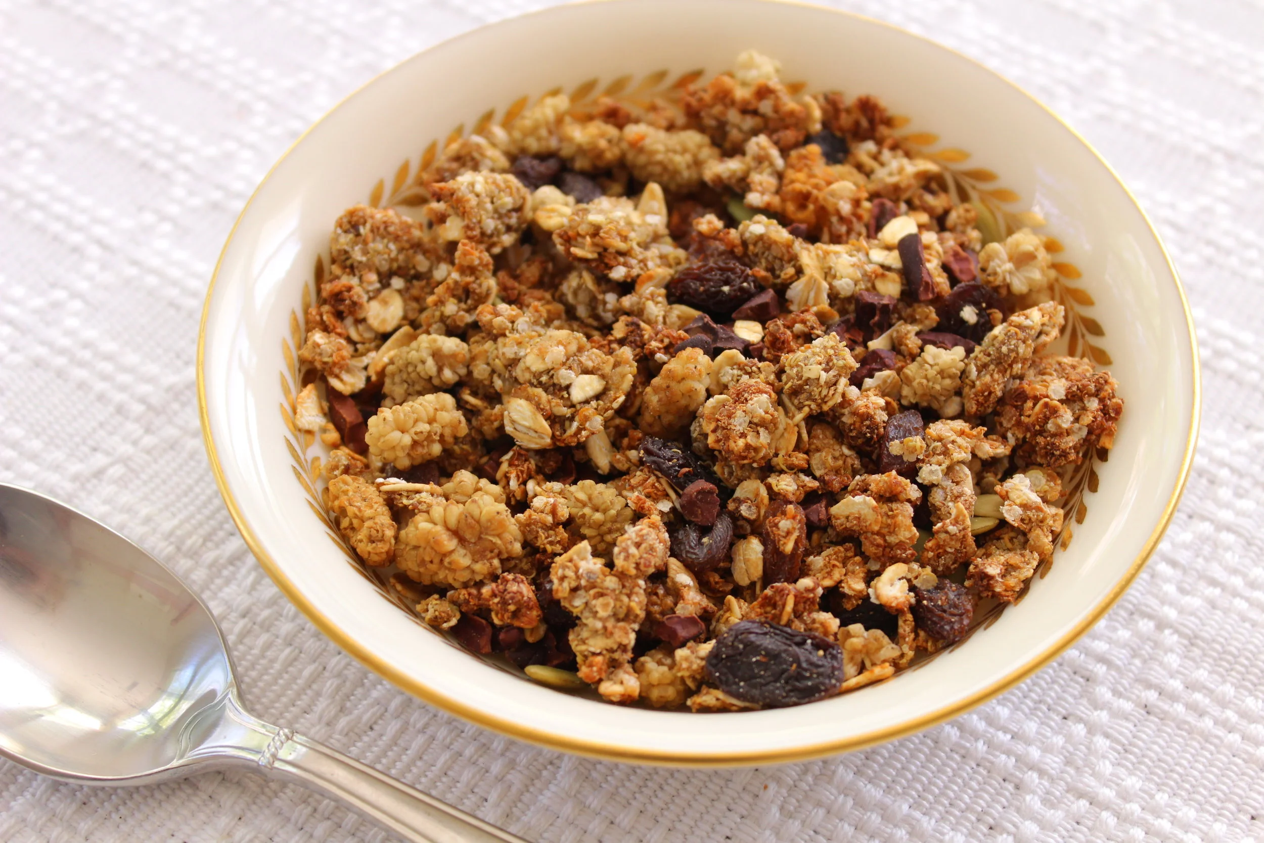 Chocolate Banana Bread Granola (Oil-Free, Sugar-Free, Gluten-Free, Vegan)