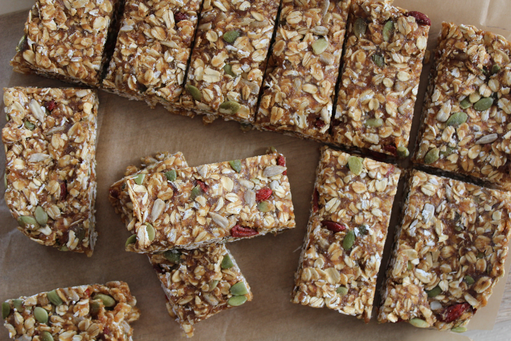The ultimate healthy snack and breakfast meal prep recipe to keep you energized and satisfied! Chewy Trail Mix Bars (Raw, Vegan) is simple, quick, and easy!
