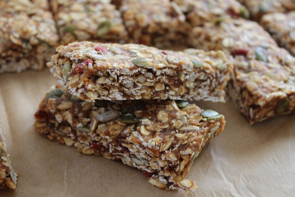 The ultimate healthy snack and breakfast meal prep recipe to keep you energized and satisfied! Chewy Trail Mix Bars (Raw, Vegan) is simple, quick, and easy!