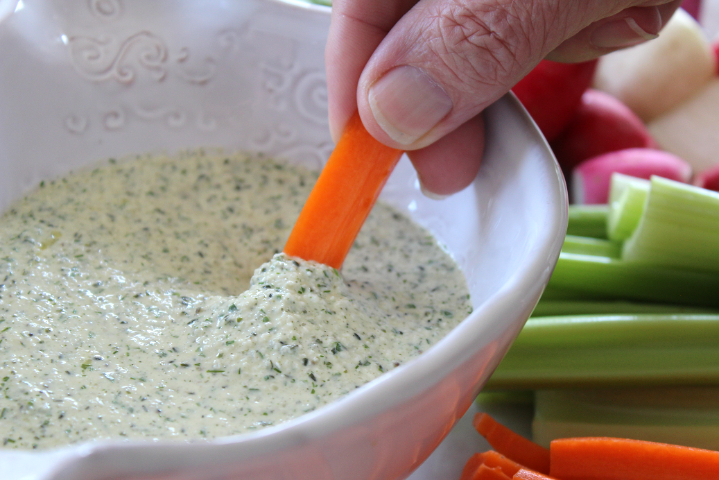 Hemp Dip with Dill and Parsley is the perfect meal prep dip that can last 3-4 days in the fridge. It’s highly versatile, too! Serve with your favorite veggies on a crudité platter, spread on a sandwich, or even dress a salad with it. And what’s even better is that Hemp Dip with Dill and Parsley get whipped up in a blender or food processor in 30 seconds 😊