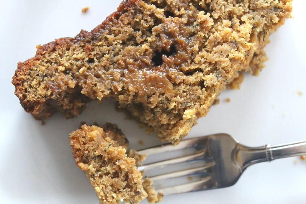 I grew up eating and loving my Mom’s banana bread, which was so delicious and sweet, it should have (maybe) been dessert 😉 I healthified banana bread by making it with fiber-rich whole wheat pastry flour and oat flour (which you can make at home by blending rolled oats in a blender) and cut the sugar tremendously by using monk fruit sweetener. The Cinnamon Swirl in the middle and top of the banana bread is unreal and a MUST for the recipe! The center is gooey, like the center of a cinnamon roll, while the top becomes crunchy, almost like crème brûlée.