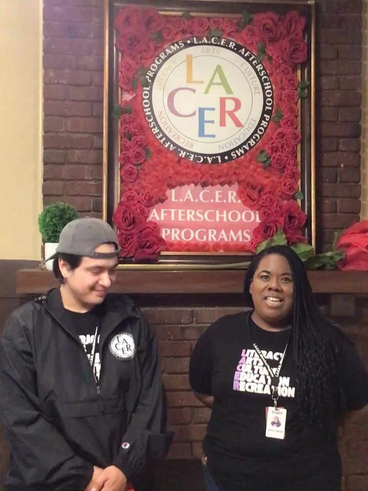 MEET Jasmin Stewart, @lacerafterschool Culinary Education Coordinator alongside her assistant Marco Lopez. She shares the goals of the culinary program and the value it holds for our students to develop this skill while being exposed to new dishes.