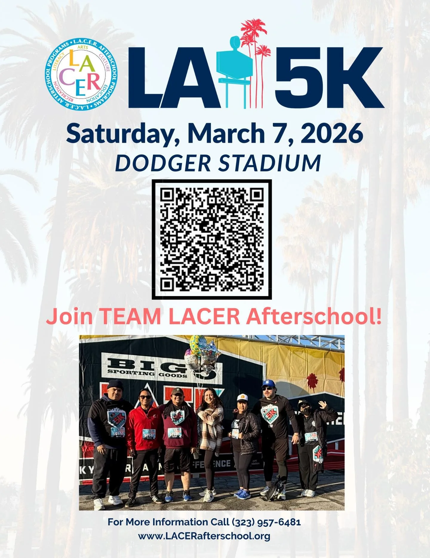 Let's do this! Join TEAM LACER as we conquer the LA 5k on March 7th at Dodger Stadium 🏃🏃&zwj;♀️.Limited spots available! 
Registration is covered by @lacerafterschool and we've got a $200 fundraising goal to crush! 
Can't run? No worries! Support o