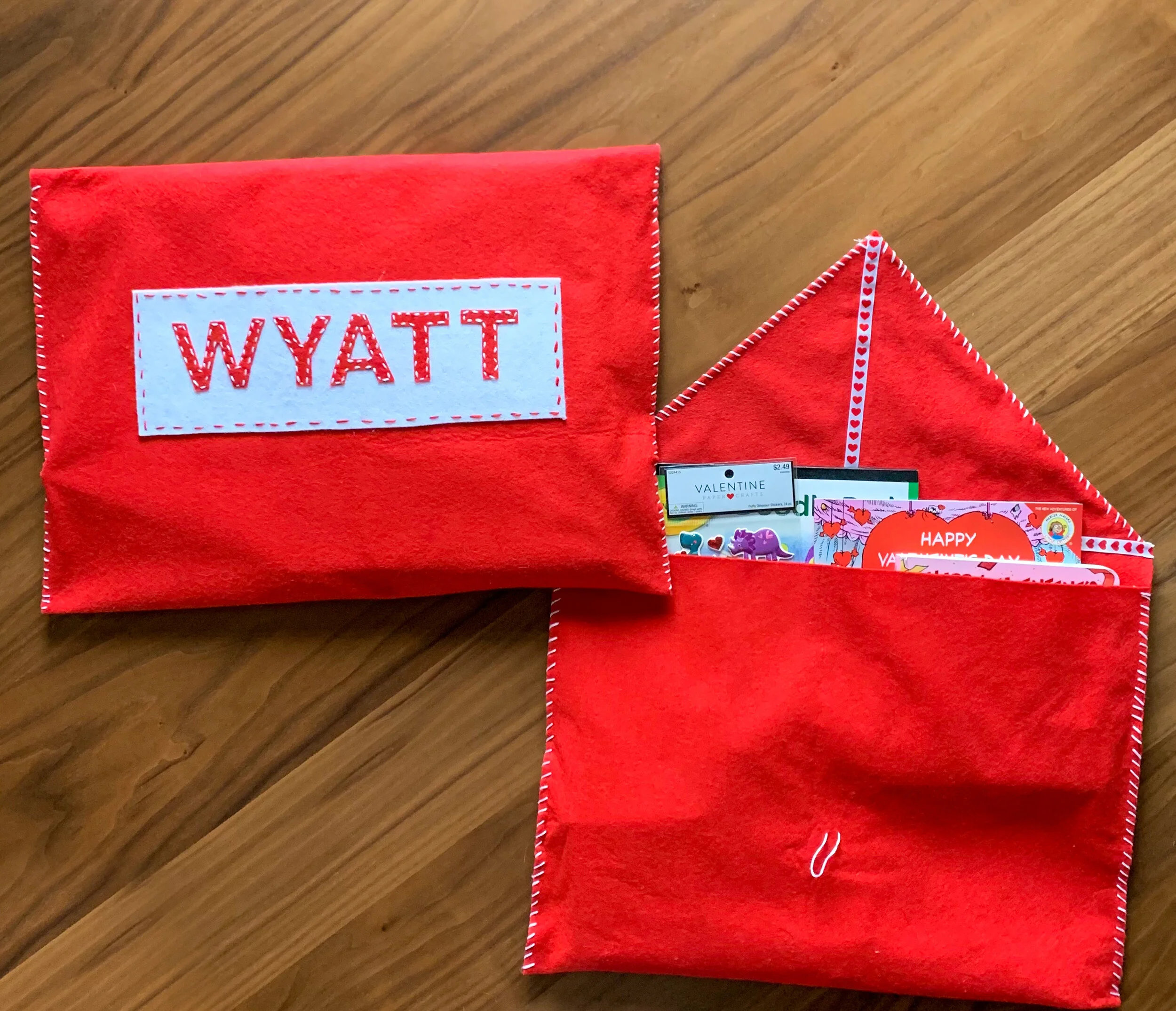 Felt Valentine Envelopes | Forever Fuller