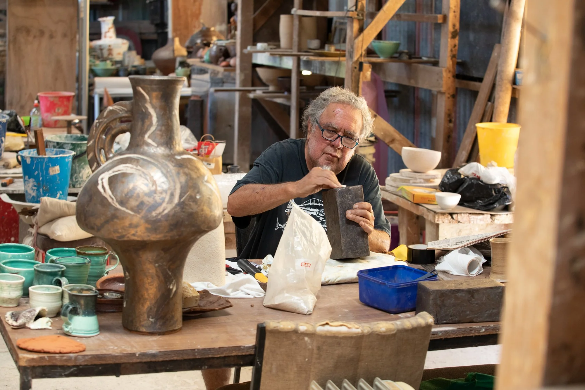 Ngā Kaihanga Uku - Māori Clay Artist Collective Demonstration Panel