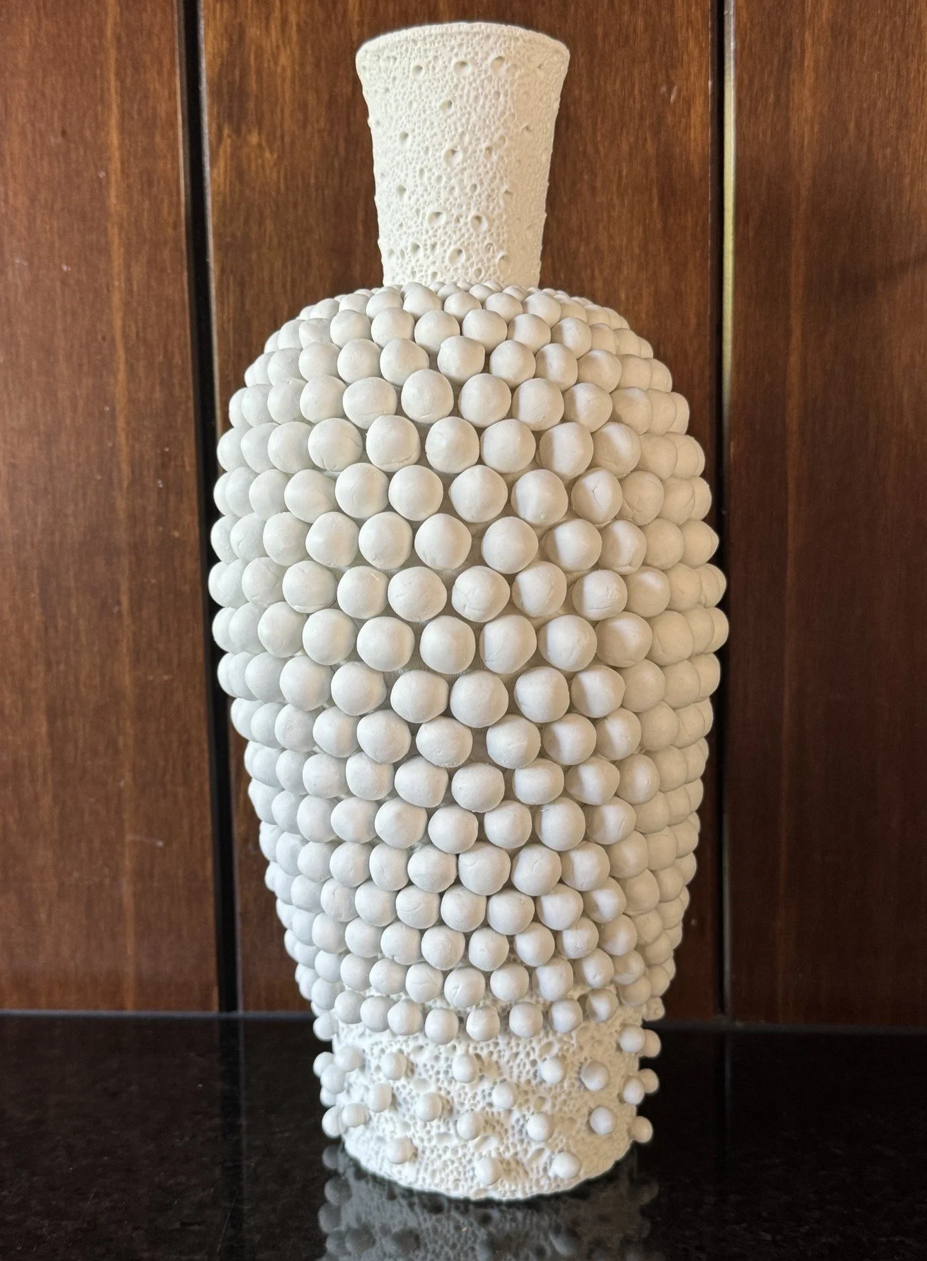 Mandy Garguilo, Rimurapa, 2024, Wheel thrown, hand decorated porcelain. 300 x 240 X 240mm 