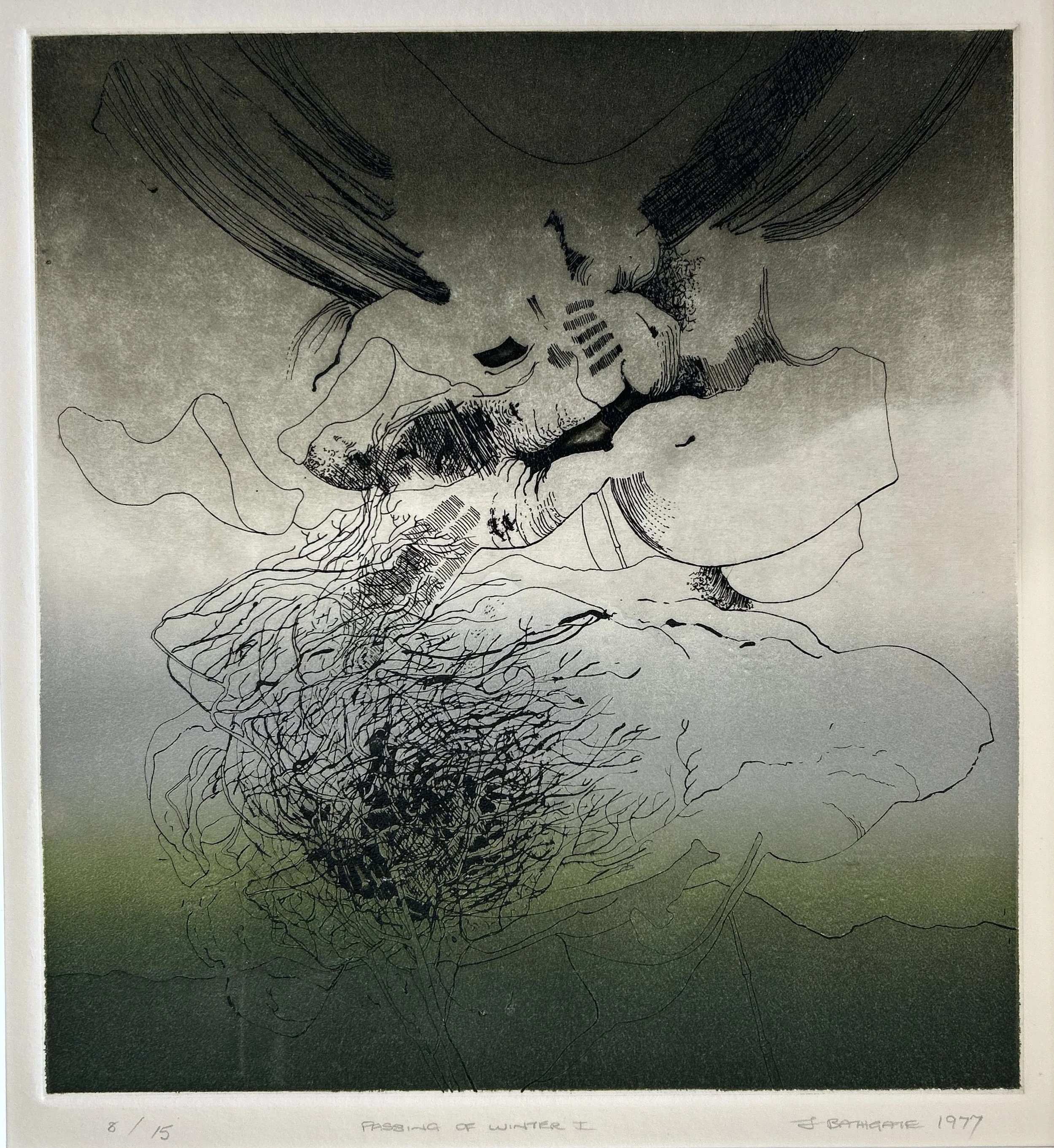    Janet Bathgate, Passing of Winter 1, Print on paper, 620 x 490mm (framed)