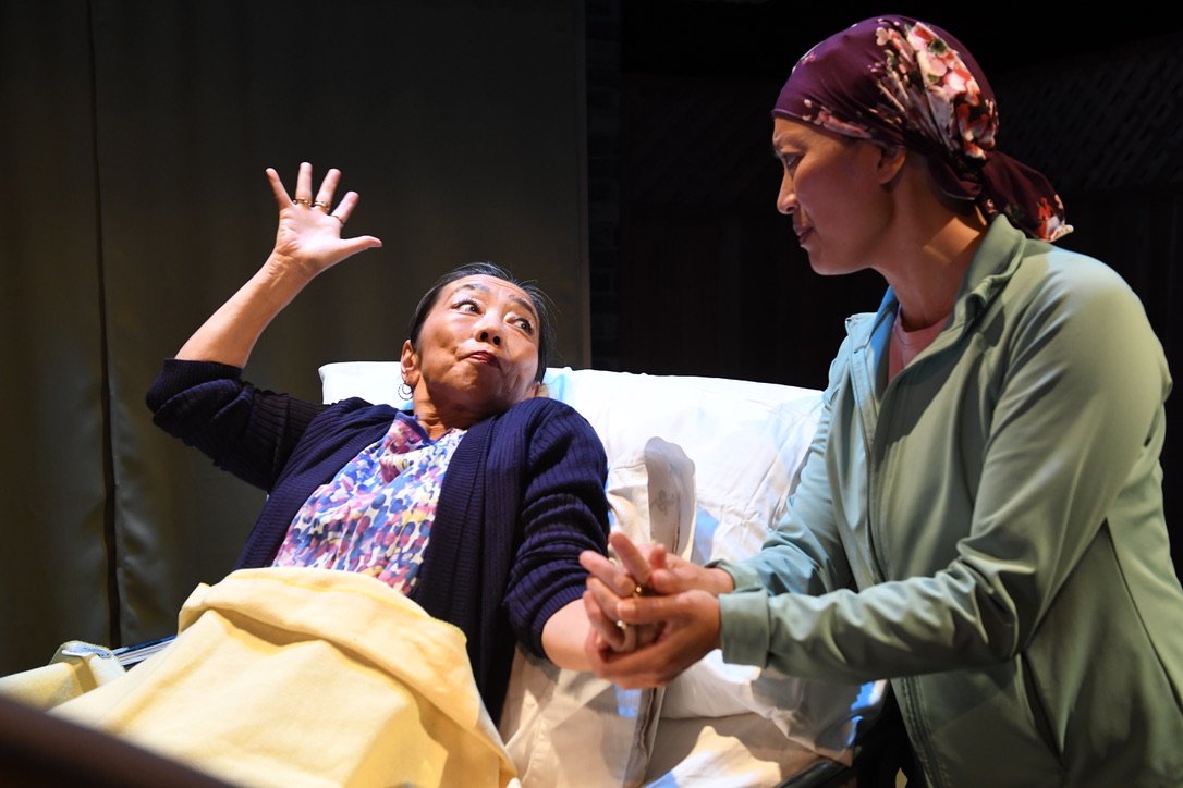    (left) KEIKO CARREIRO* and (right) NICOLE TUNG*       Credit: Dave Lepori      Production photos for&nbsp;San Jose Stage Company’s production of BALD SISTERS&nbsp;by&nbsp;VICHET CHUM and directed by JEFFREY LO.      Date: September 13, 2023   