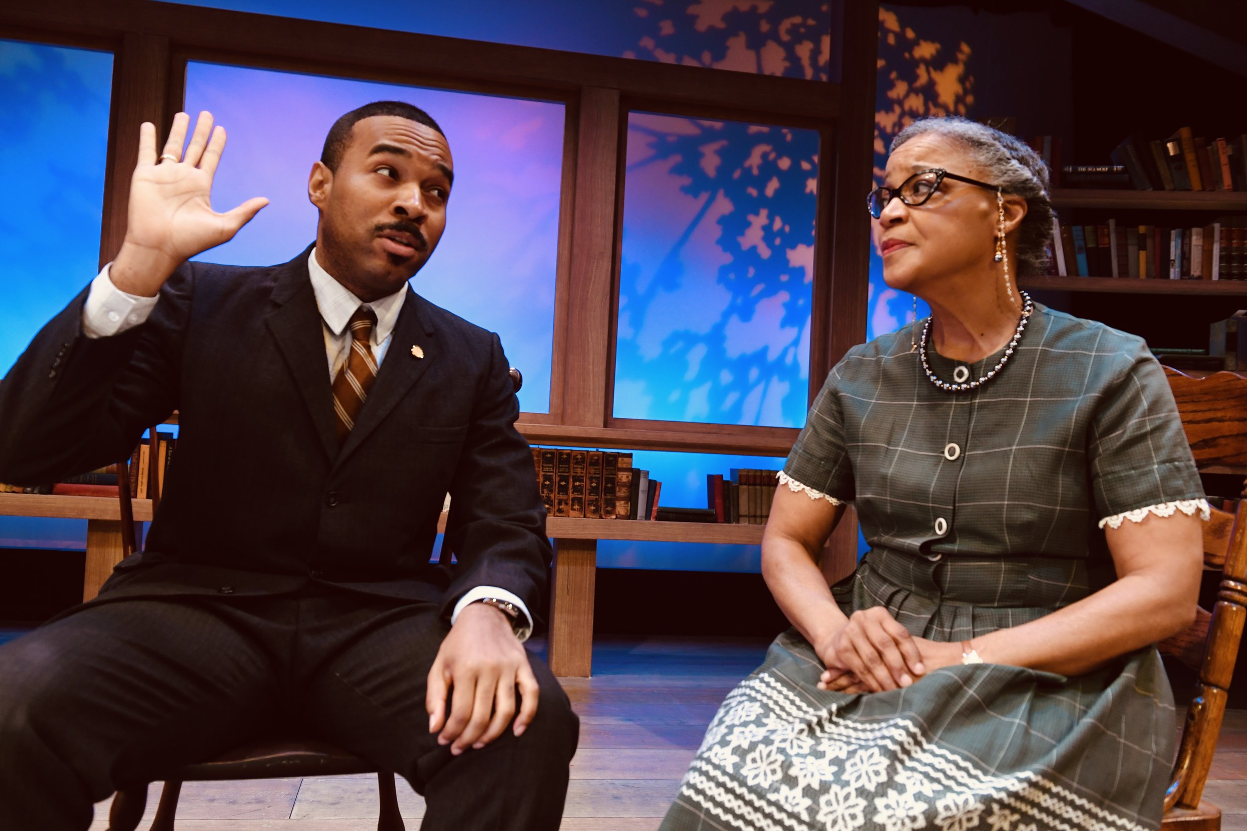  San Jose Stage Company’s West Coast Premiere of PEOPLE WHERE THEY ARE by ANTHONY CLARVOE. Directed BENNY SATO AMBUSH featuring TERRANCE AUSTIN SMITH* as JOHN and CATHLEEN RIDDLEY* as MRS. CLARK.  January 31st though February 25th, 2024  Photo by DAV
