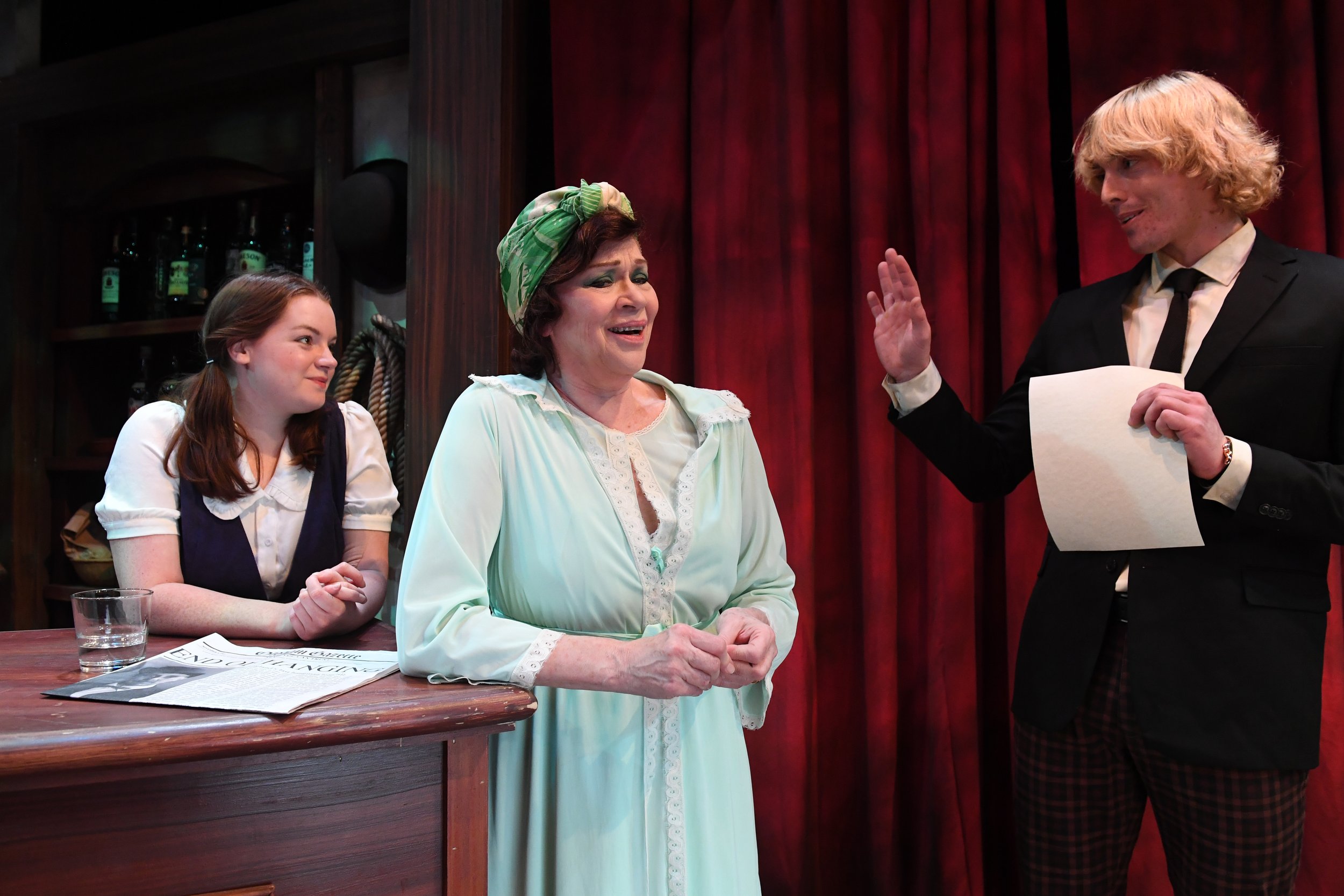  CARLEY HERLIHY (Shirley), JUDITH MILLER (Alice) and MATTHEW KROPSCHOT (Mooney)   