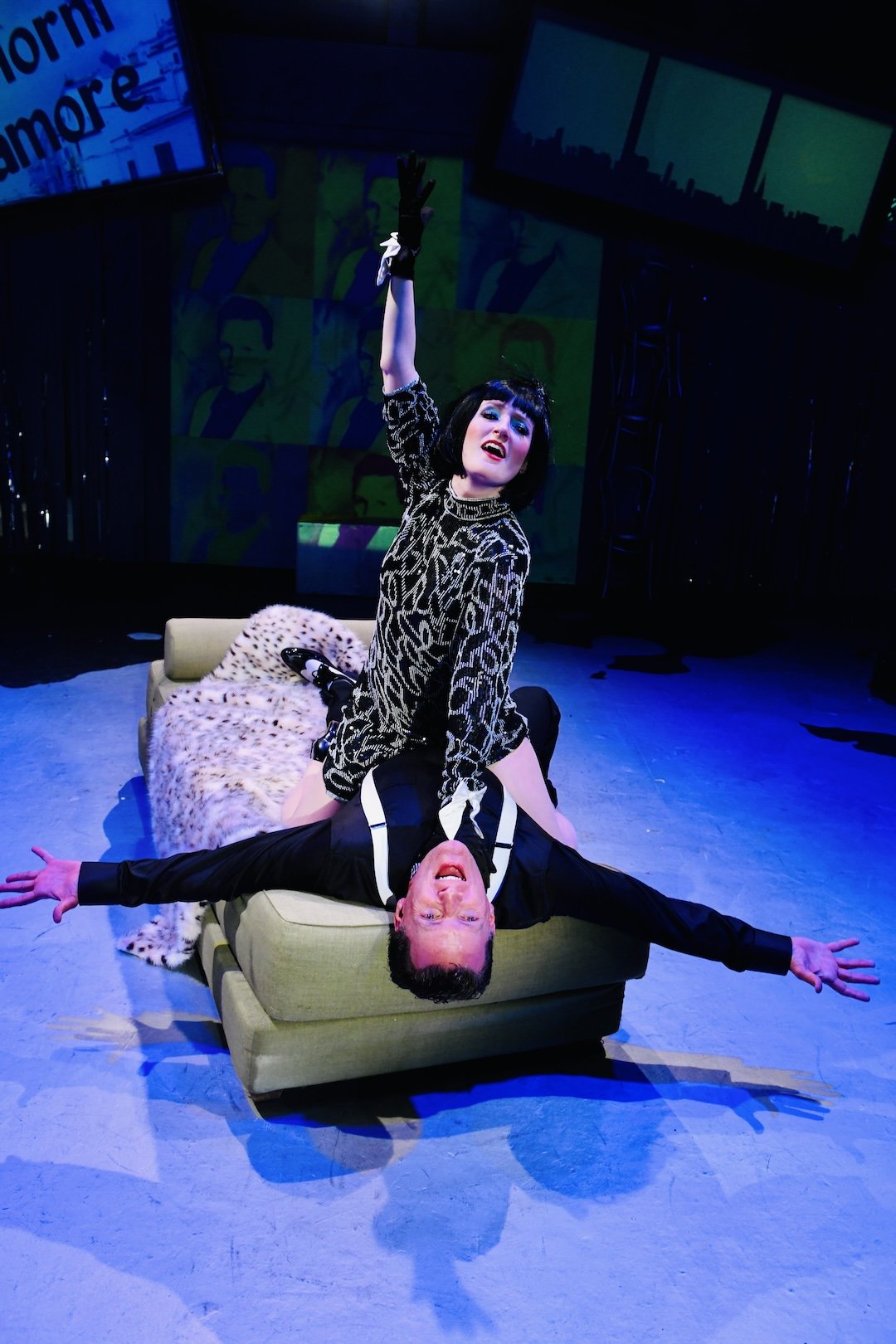 Adria Swan (Ursula) and Noel Anthony* (Vittorio Vidal) in San Jose Stage Company’s “Sweet Charity” June 4–29, 2025