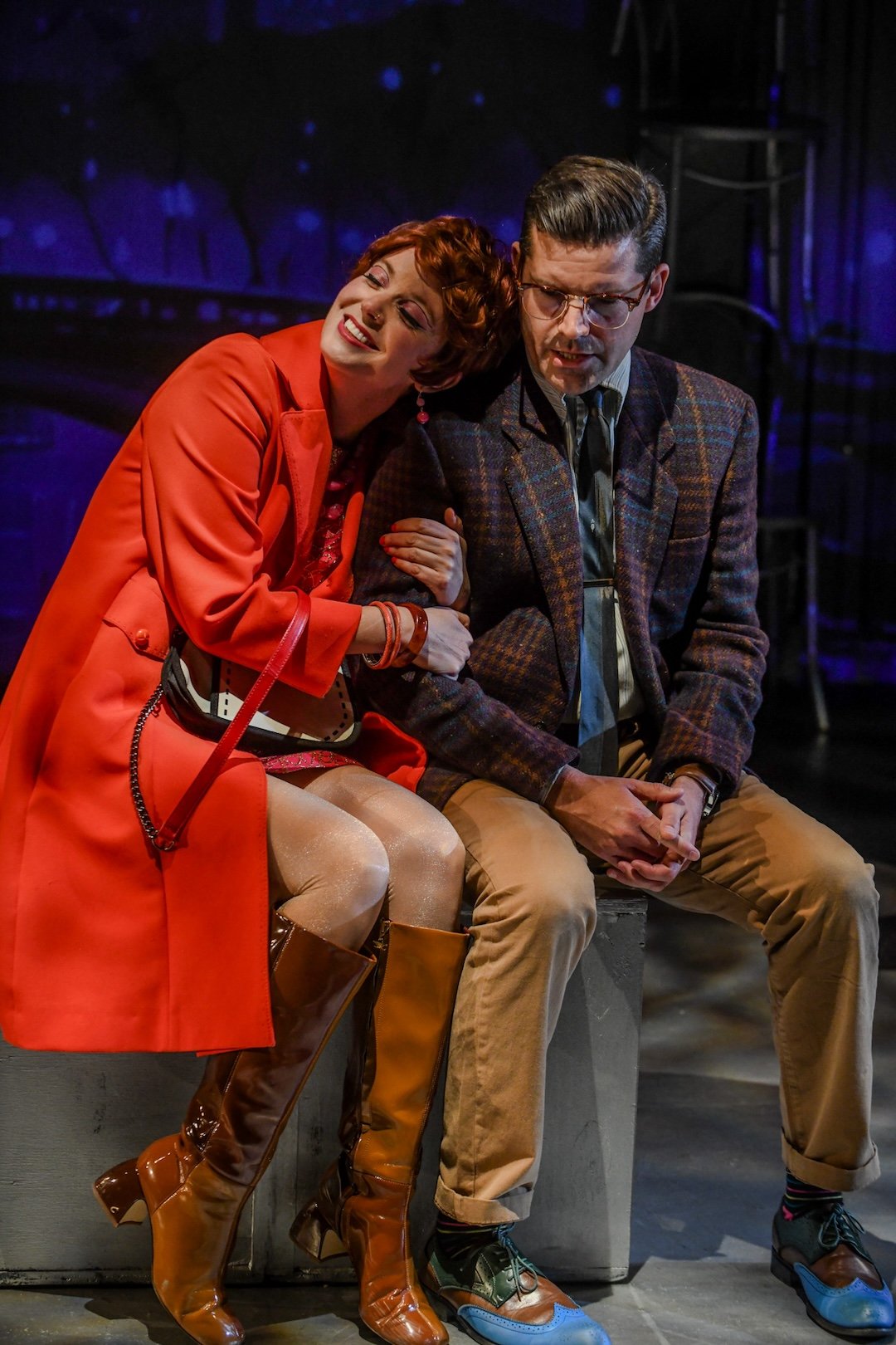 Ruby Day (Charity Hope Valentine) and Jeffrey Brian Adams* (Oscar Lindquist) in
San Jose Stage Company’s “Sweet Charity”
June 4–29, 2025
