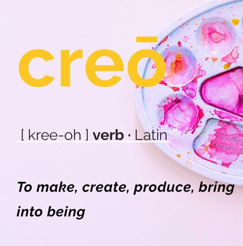 One of the most frequently asked questions we get after &ldquo;What is this place?&rdquo; and &ldquo;I never knew this was here! When did the studio open?&rdquo; is &ldquo;What does Creō mean?&rdquo; 

Creō is Latin and means to create, make, produce