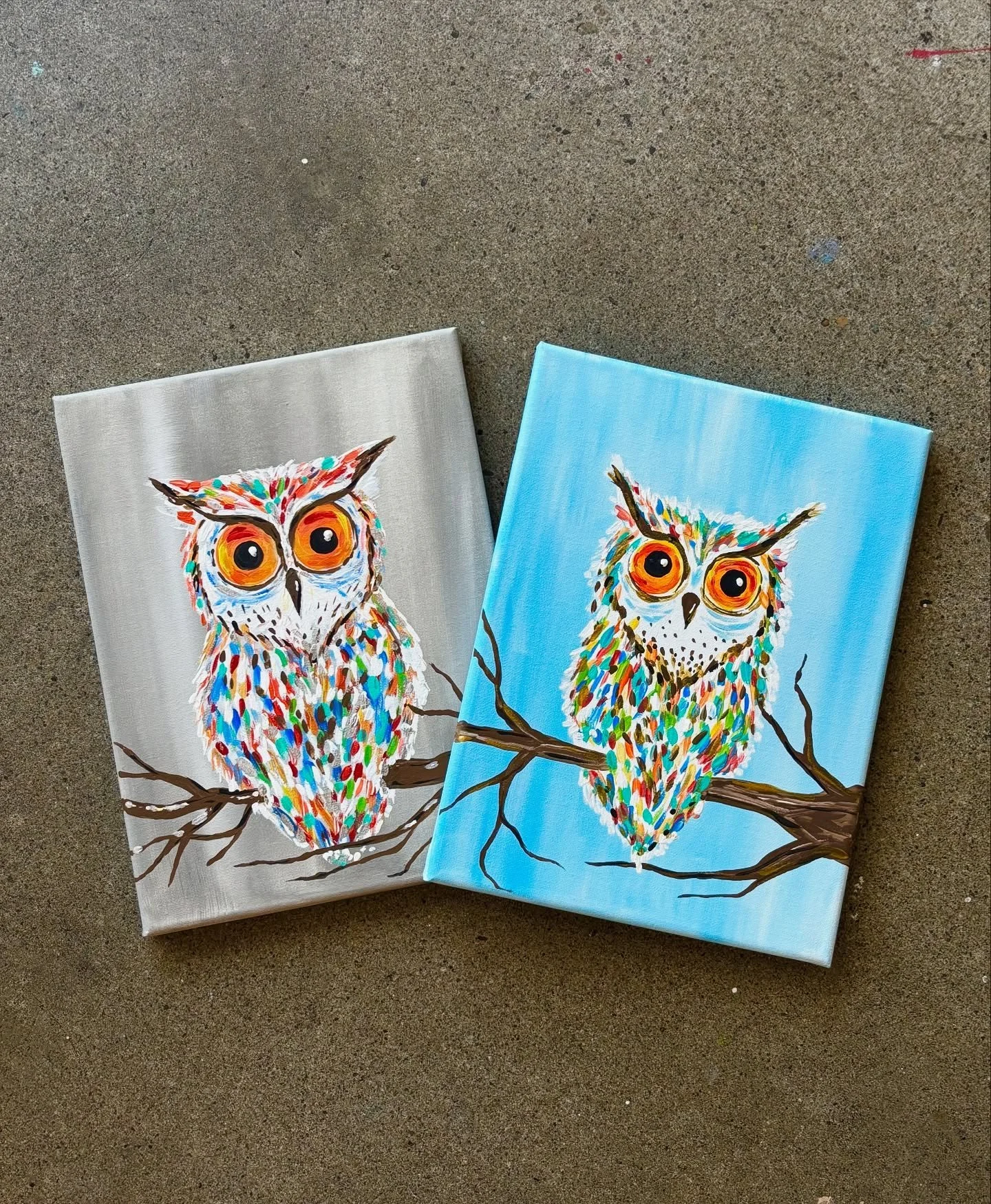 Get out of the rain and into the studio for this Sunday funday hands-on painting class. Perfect for kids and families to enjoy together! Little artists will learn step-by-step how to create their very own Hooty the Owl masterpiece guided by our frien