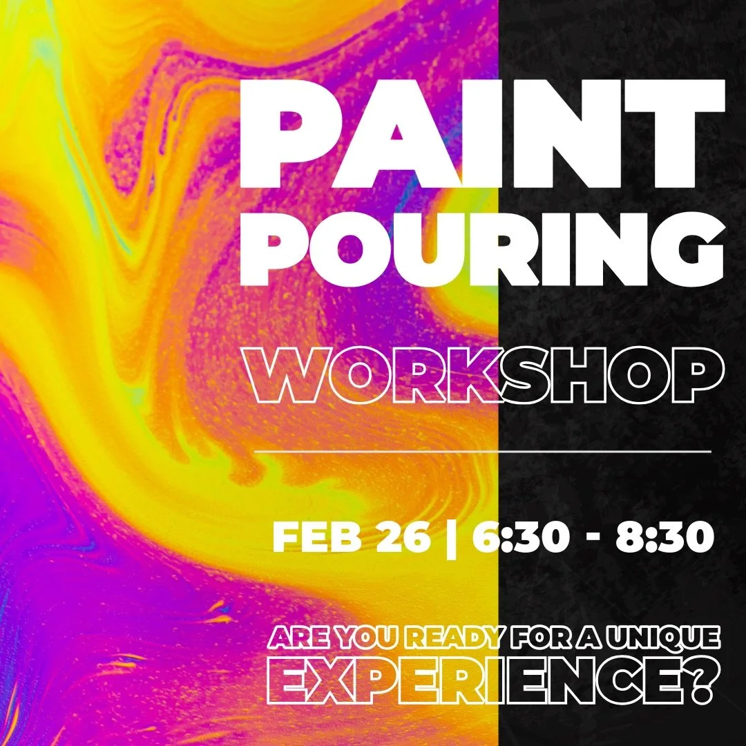 Unleash your creativity and watch colour come alive at our Beginner Paint Pouring Night! 🎨✨

Step into the mesmerizing world of acrylic paint pouring and discover how colours flow, blend, and transform into stunning abstract designs 🌈🖌️ In this fu