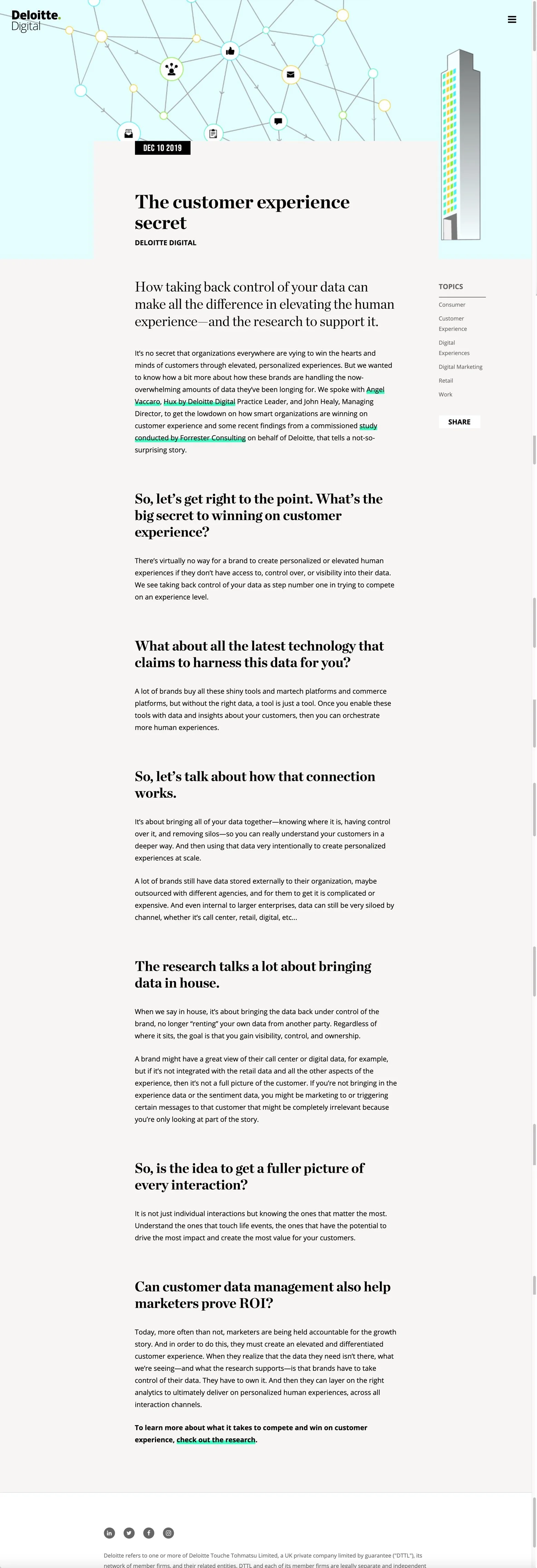 deloittedigital.com: The customer experience secret