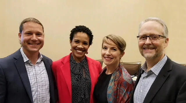 With fellow panelists at SRIC 2017. L-R Shane Yonston, Lazetta Rainey Braxton, me, Bruce Herbert