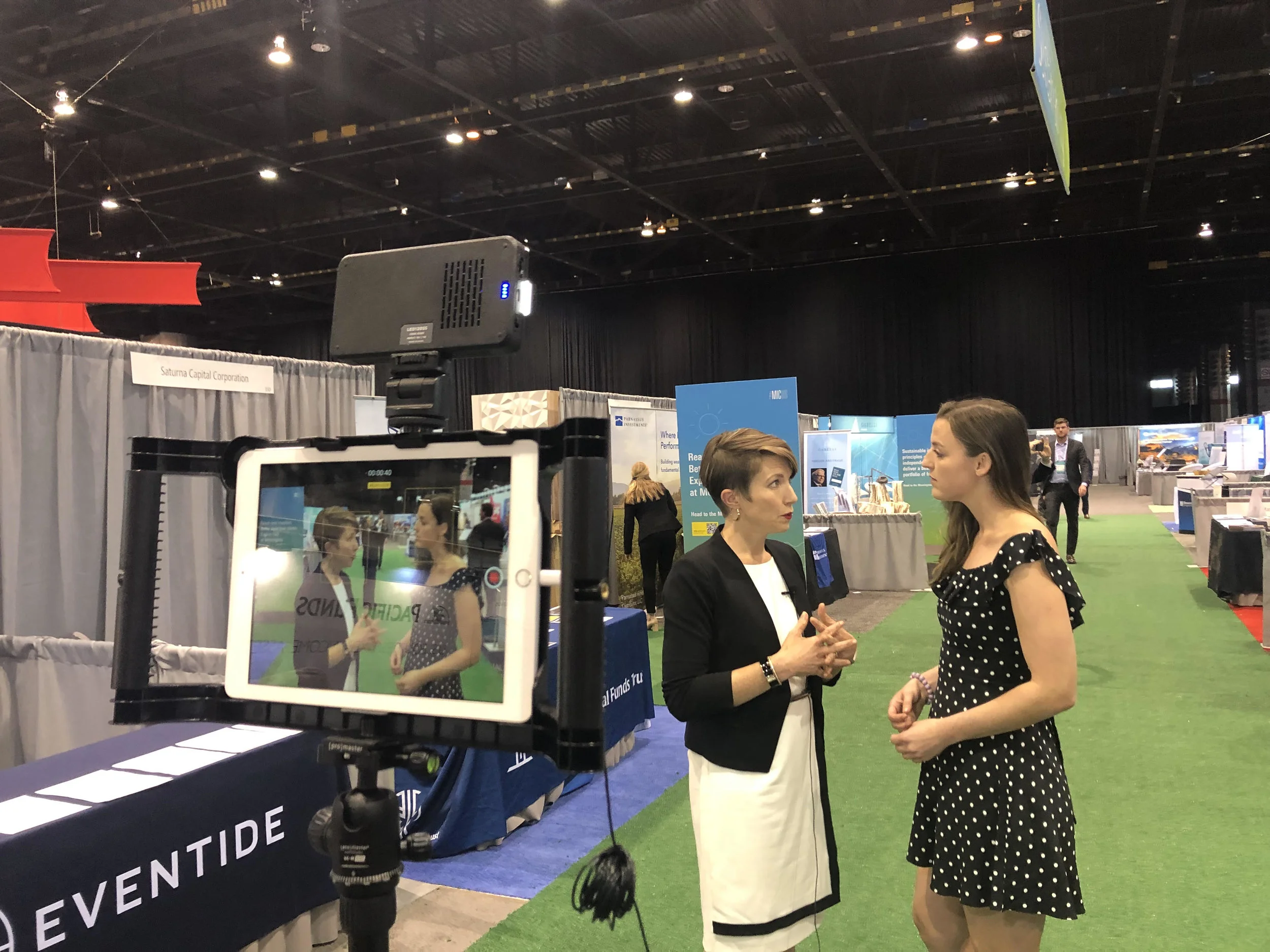 In Sustainability Row, chatting with Amelia Garland of CityWire.