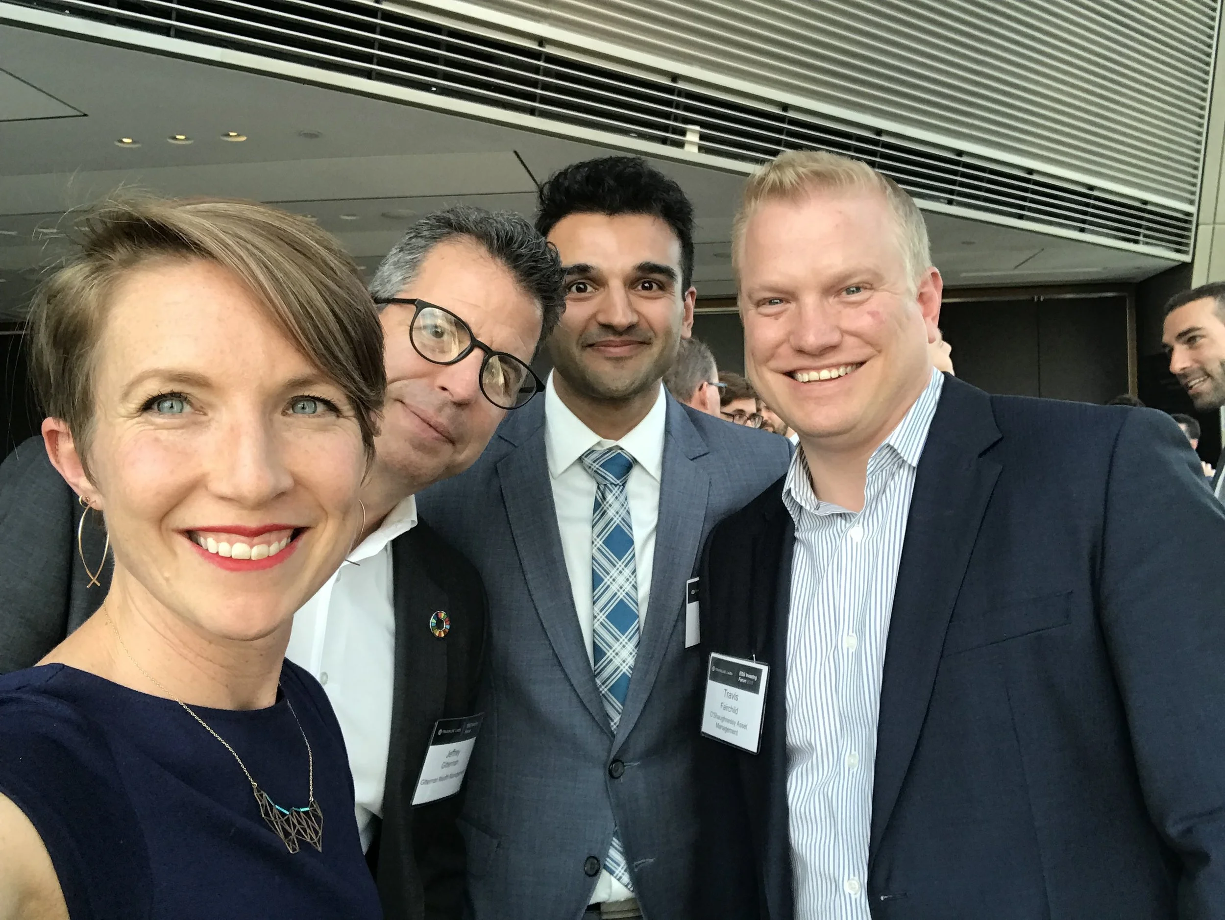 At the reception. Me, Jeff Gitterman, Aakash Kapur, Travis Fairchild
