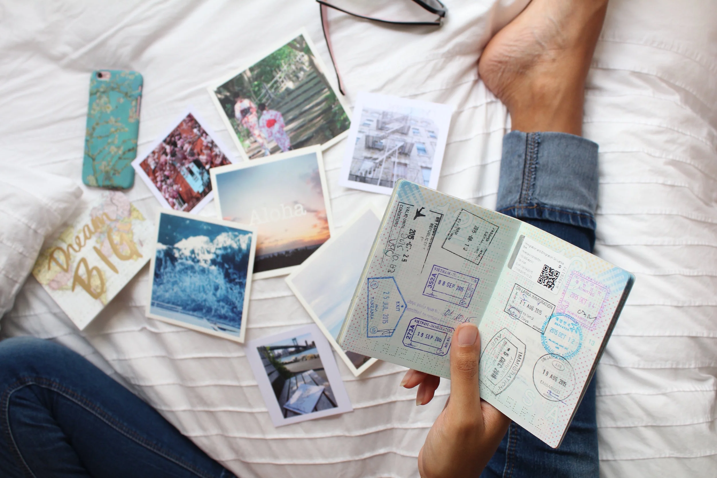 printed memories and a passport filled with stamps ~pure bliss
