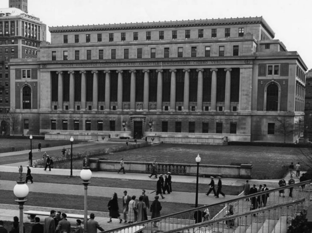 Butler Library, Columbia University.
