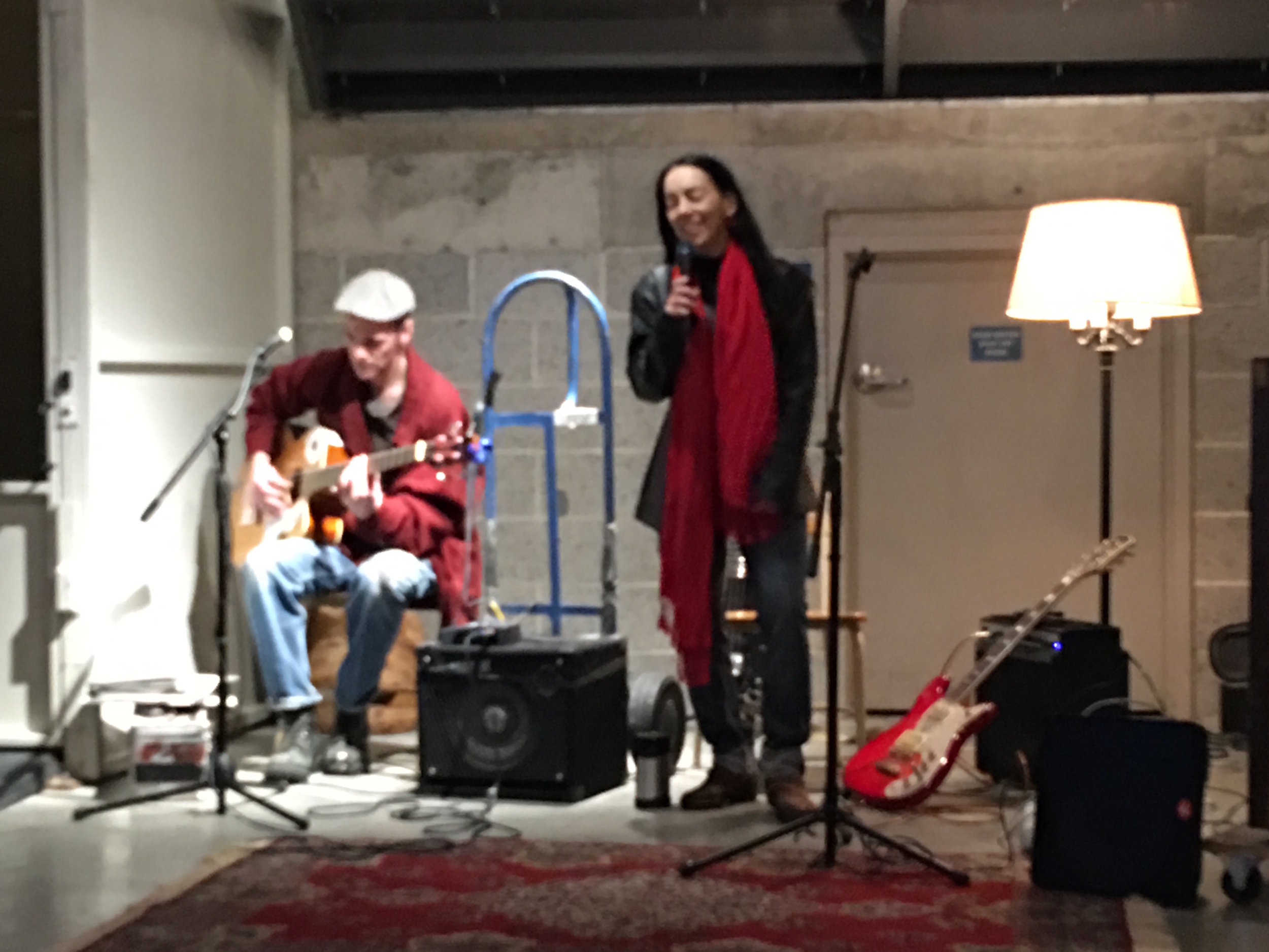 Midway Gallery Jam Session 3.14.17 - performing songs from Indie Artist Singer/Songwriter Jobe Freeman's CD 'Medallion Sessions,