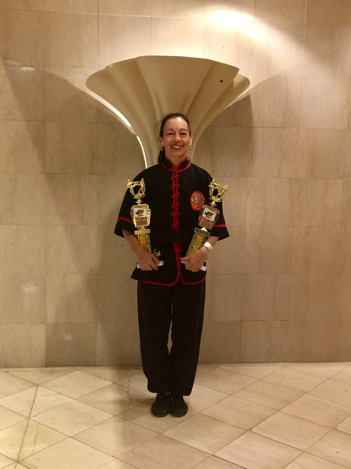 Sharon Montella 4.7.18 Ocean State Grand Nationals Krane Tournament Warwick RI 4.7.18 - Black Belt Women Trad. Weapons for Double Sword. Trad. Forms with Movements of White Swan - high resolution.jpg