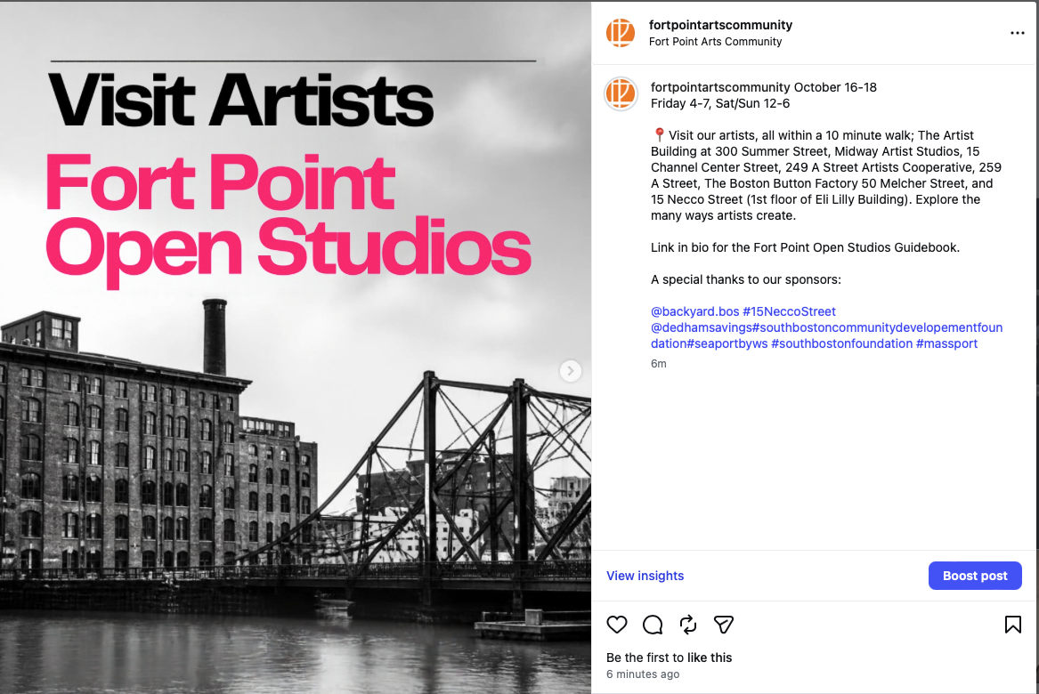 Fort Point/Midway Artist Open Studios