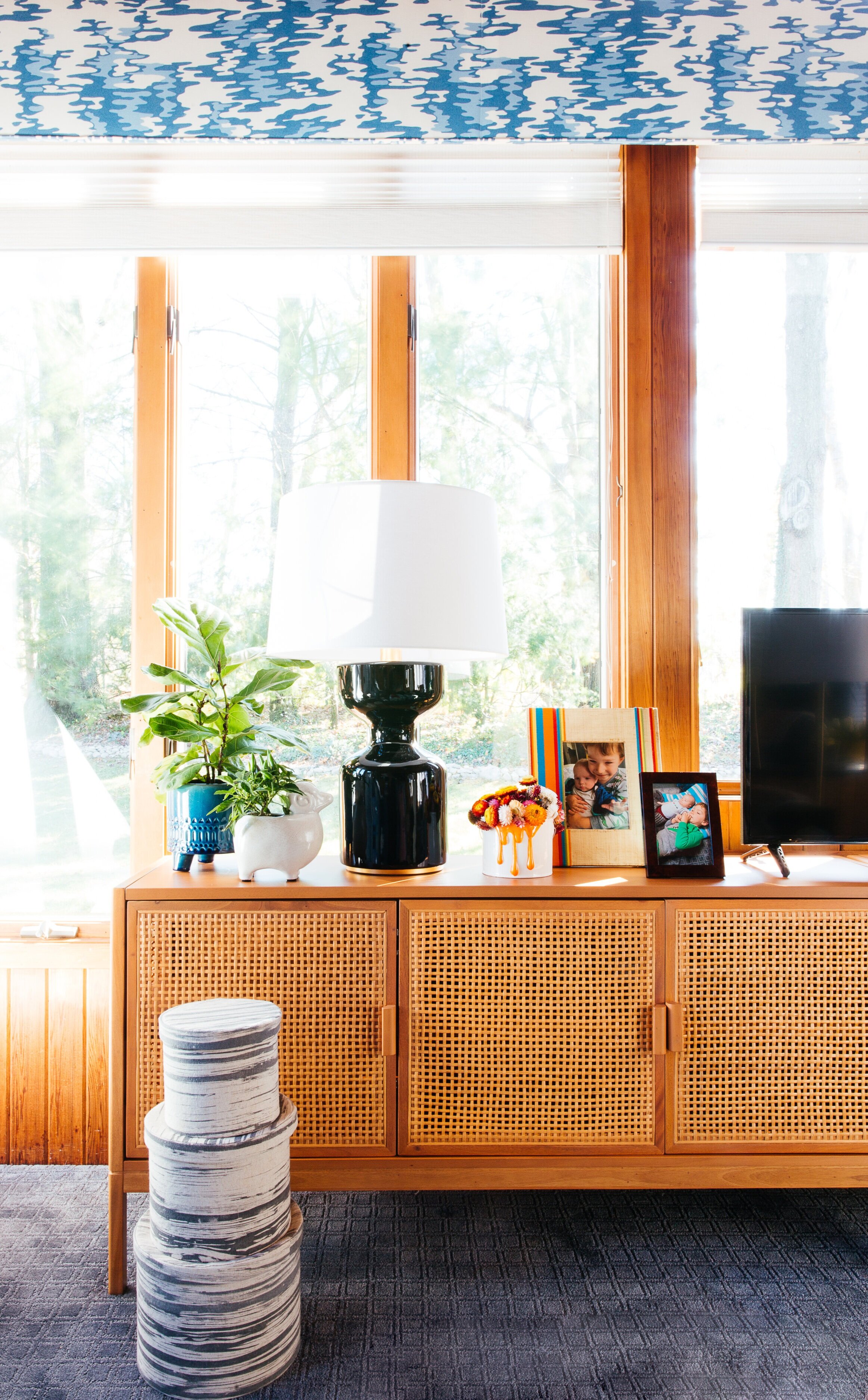 ORC+sunroom+stacked+Chairish+boxes+and+hudson+valley+lighting+lamp.jpg