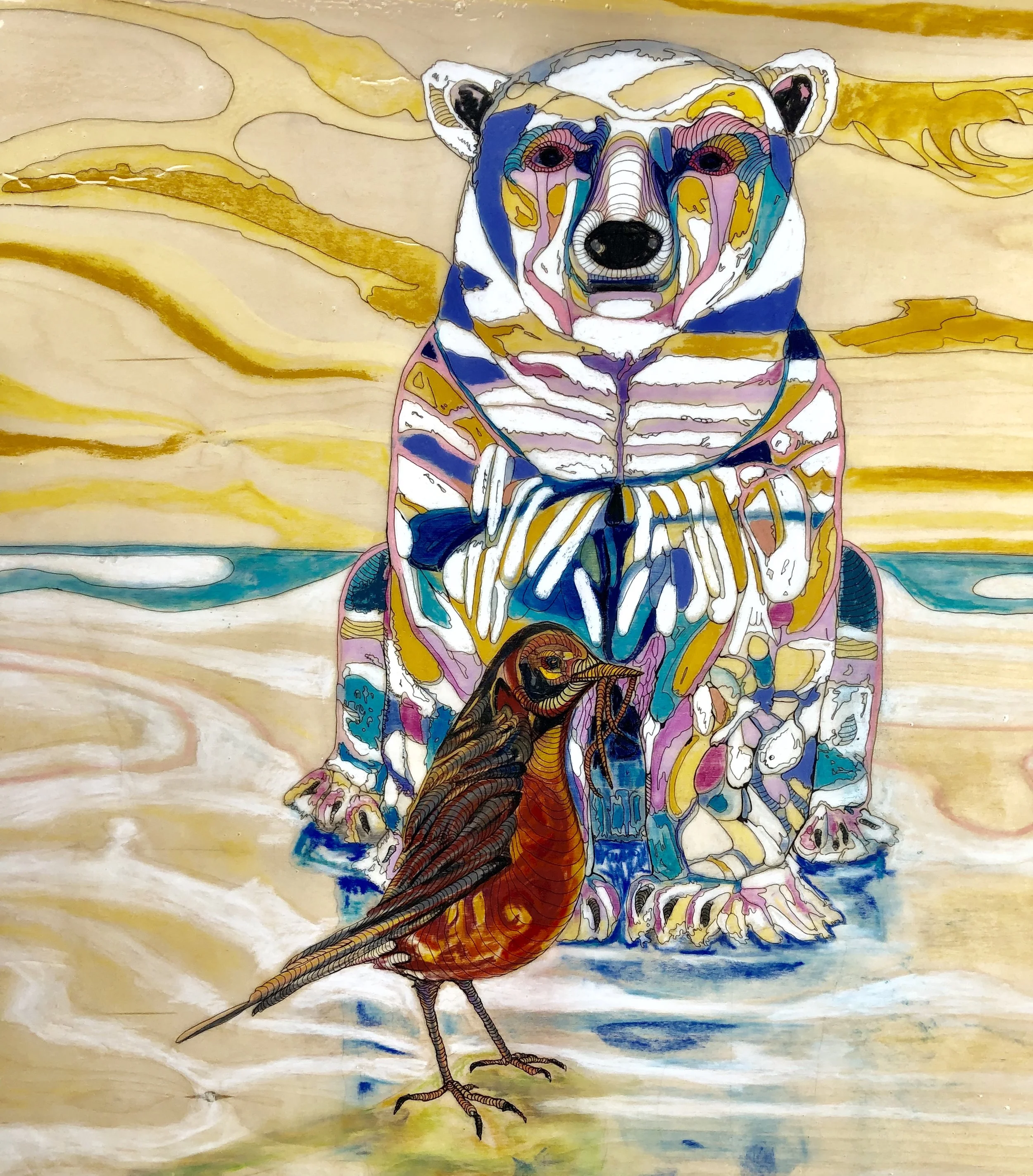 Ursus Maritimus, IUCN,-Vulnerable, 36”x36”