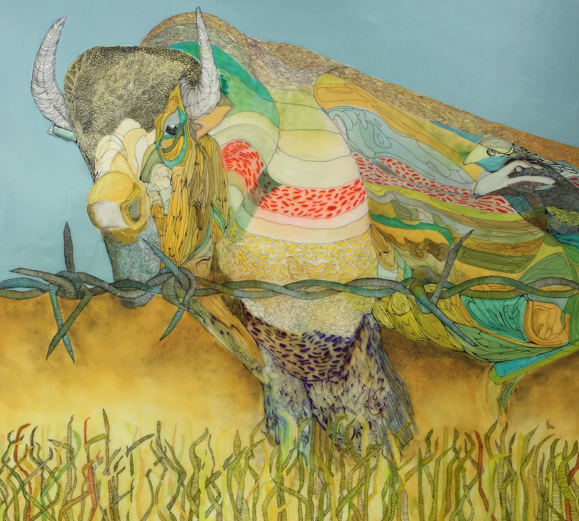 Tatanka Come Back, 34”x30”