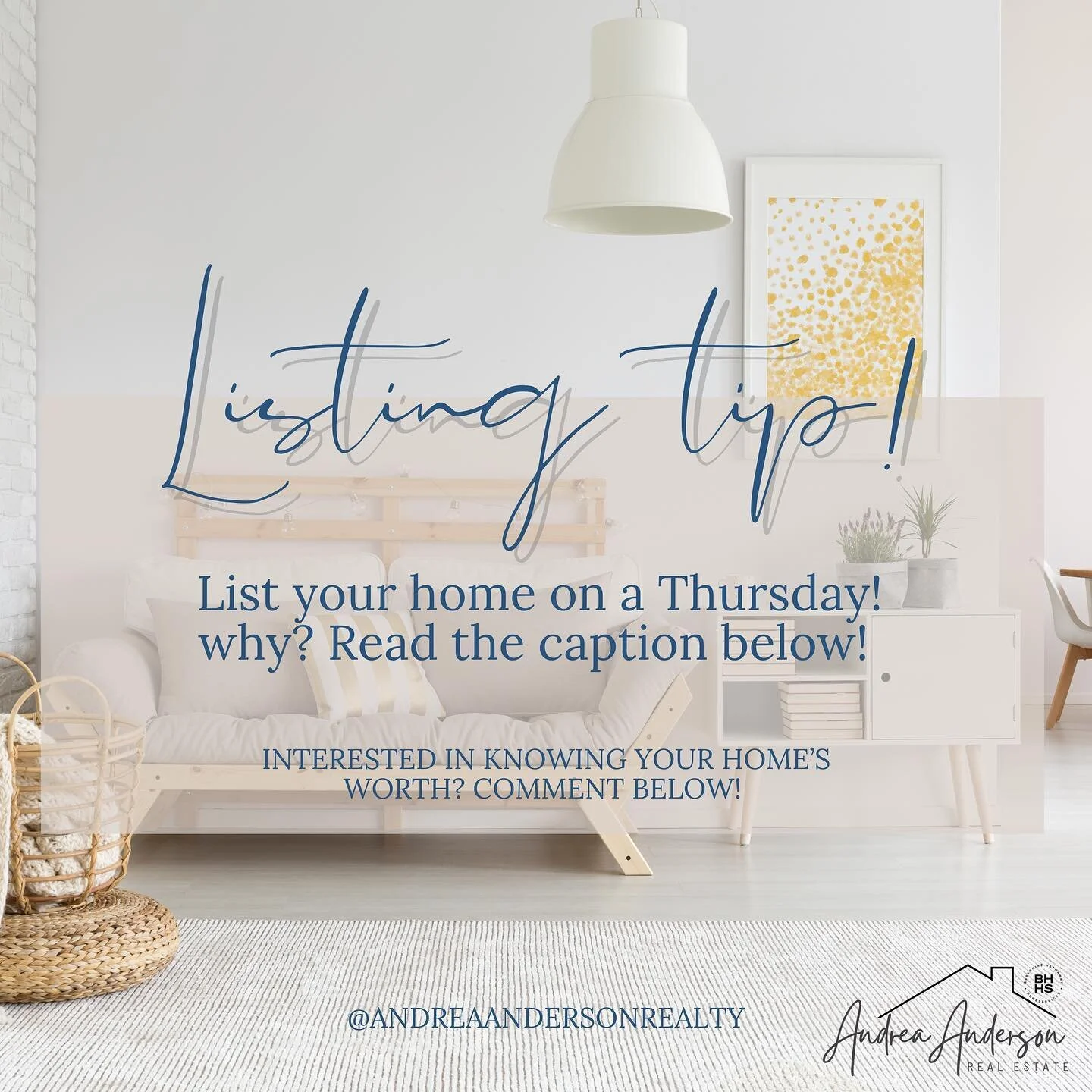 Ever wonder what the best day to list a house is?! Anytime - when you have a great Realtor &amp; growing connection of other agents, friends and family to help find you a buyer! 🏡 

No but seriously, there are a lot of different recommendations but 