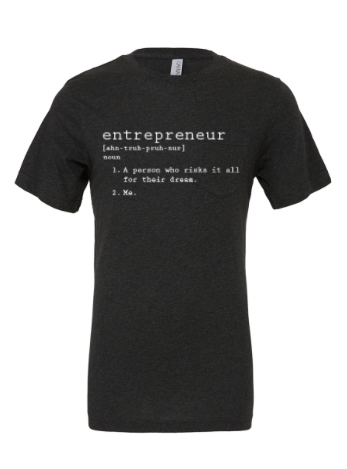 Entrepreneur Defined Unisex Charcoal