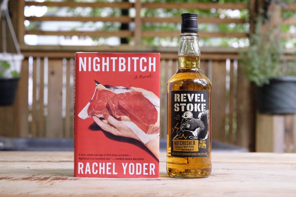 Hi! Today I&rsquo;d like to highly recommend &ldquo;Nightbitch&rdquo; by Rachel Yoder, and try this Revel Stoke peanut butter whisky. 

Here&rsquo;s the premise: A young woman, once a professional artist, is now a full-time stay-at-home mom to her to
