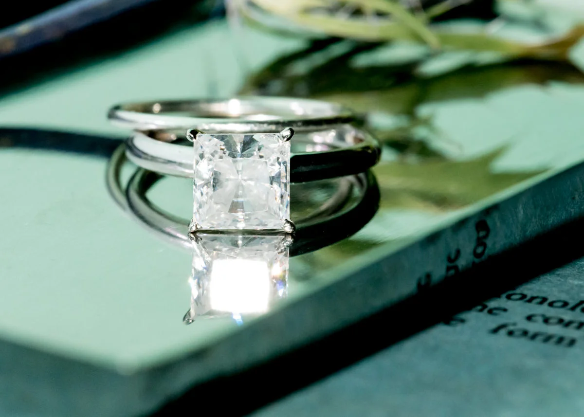Tiffany Co Engagement Ring Princess Diamond Woodinville Bridal Portrait.jpg