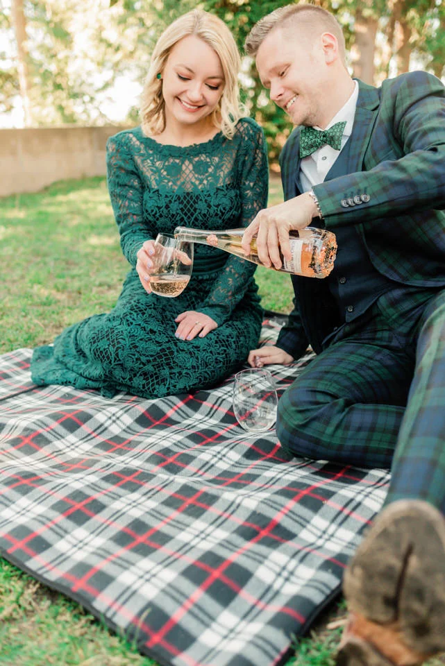Seattle Park Engagement Session Lace Gown Suit and Tie Formal CServinPhotographs Winter-5.jpg