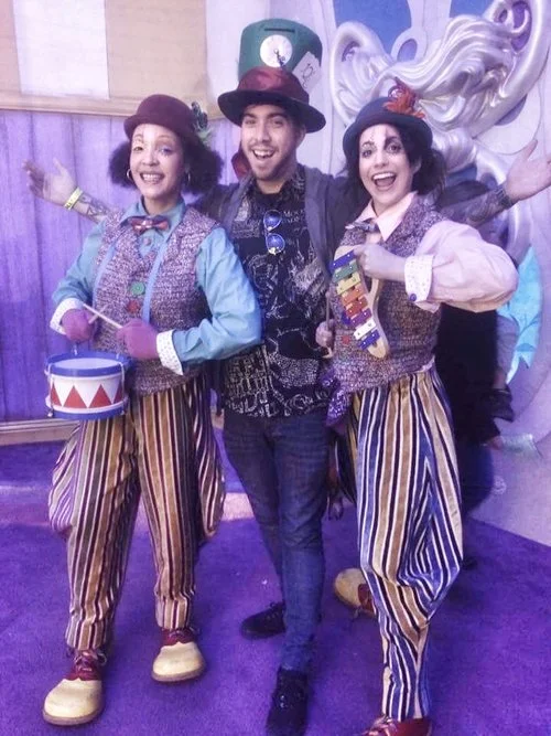 As Tweedle-Dum in Alice in Winterland . 