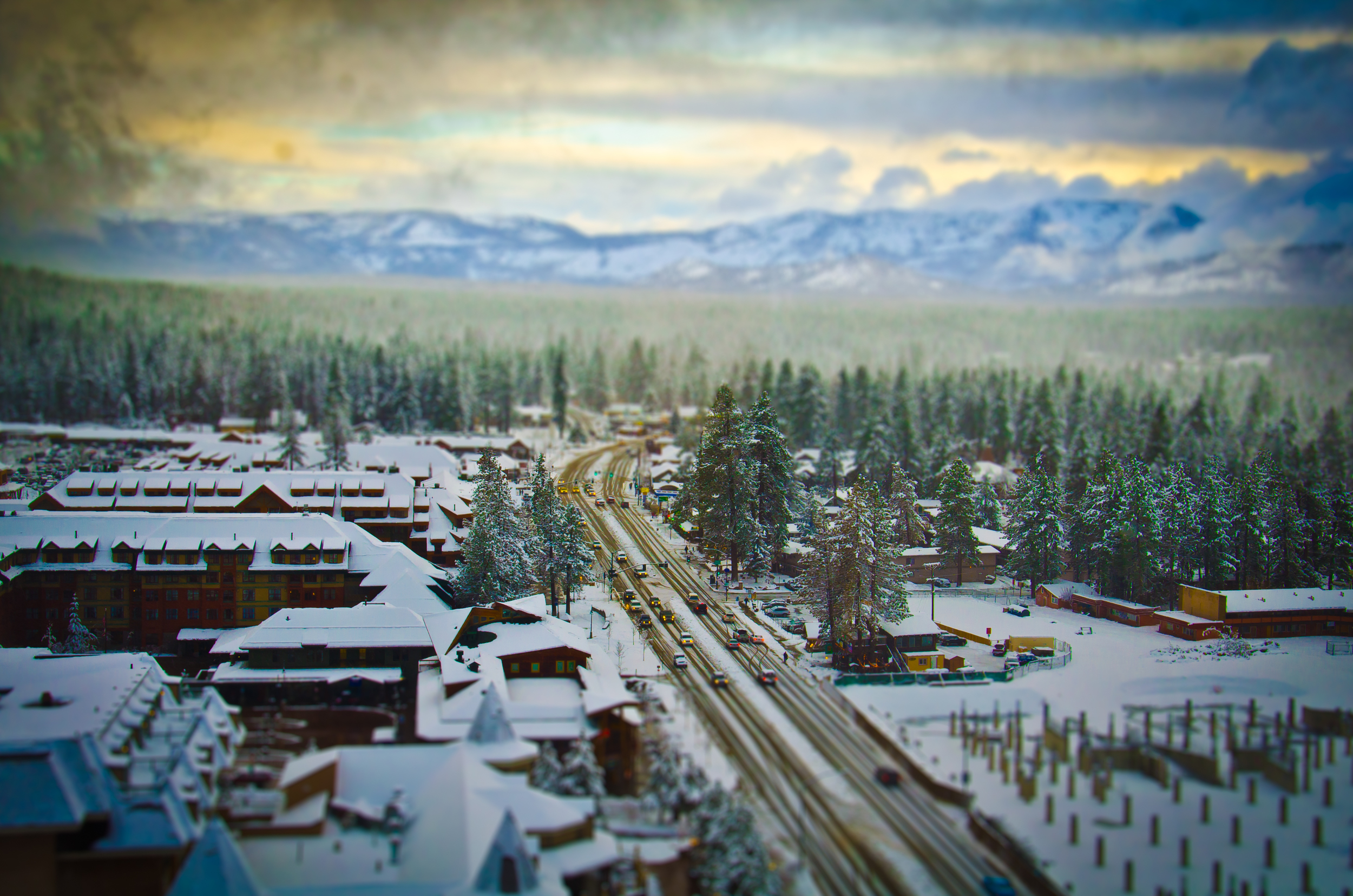 Tilt-shift simulation