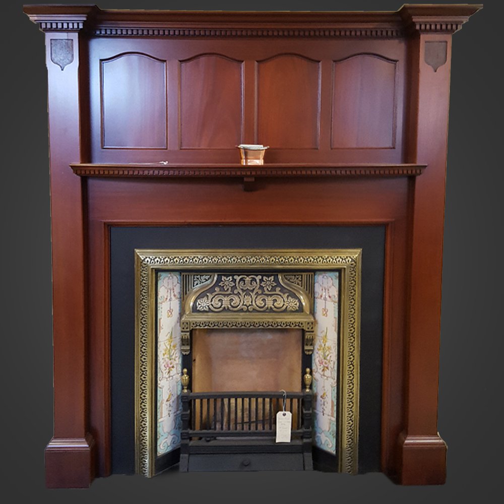 Large Mahogany Mantel 0802 — Holyrood Architectural Salvage