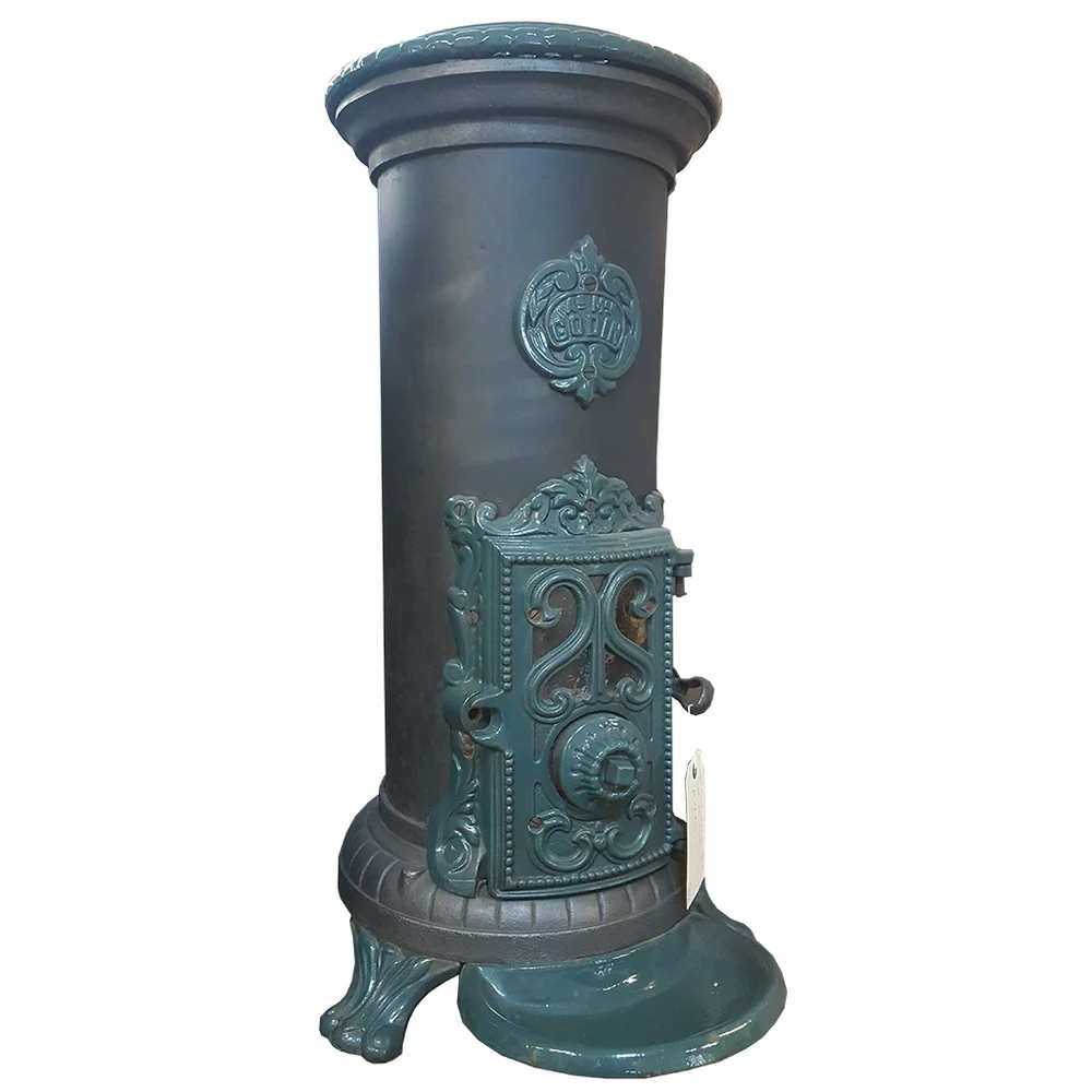 Vintage 'Godin' Blue Enamel Stove 1180 — Holyrood Architectural Salvage