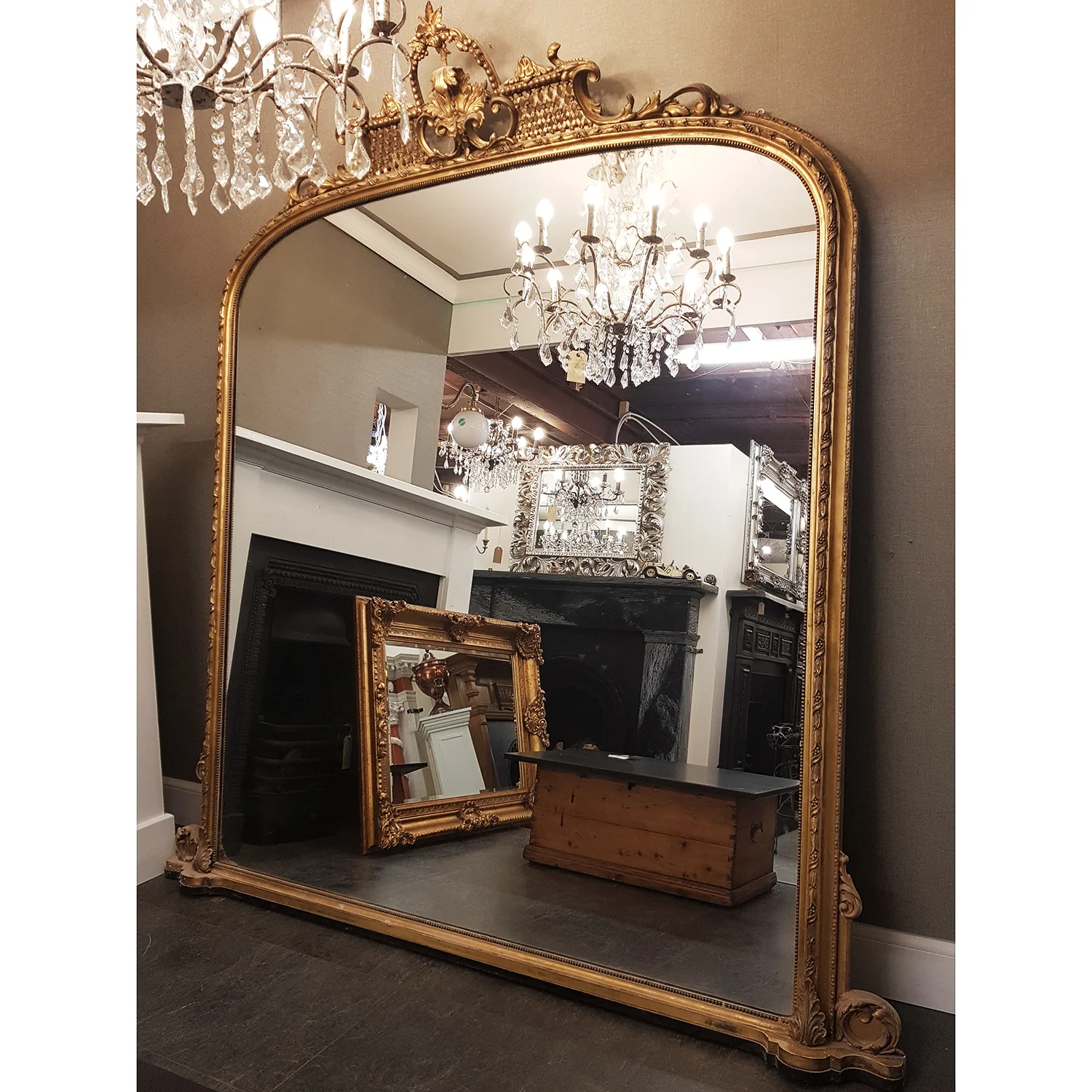 mirror old original salvaged portobello eh15 2hd 
